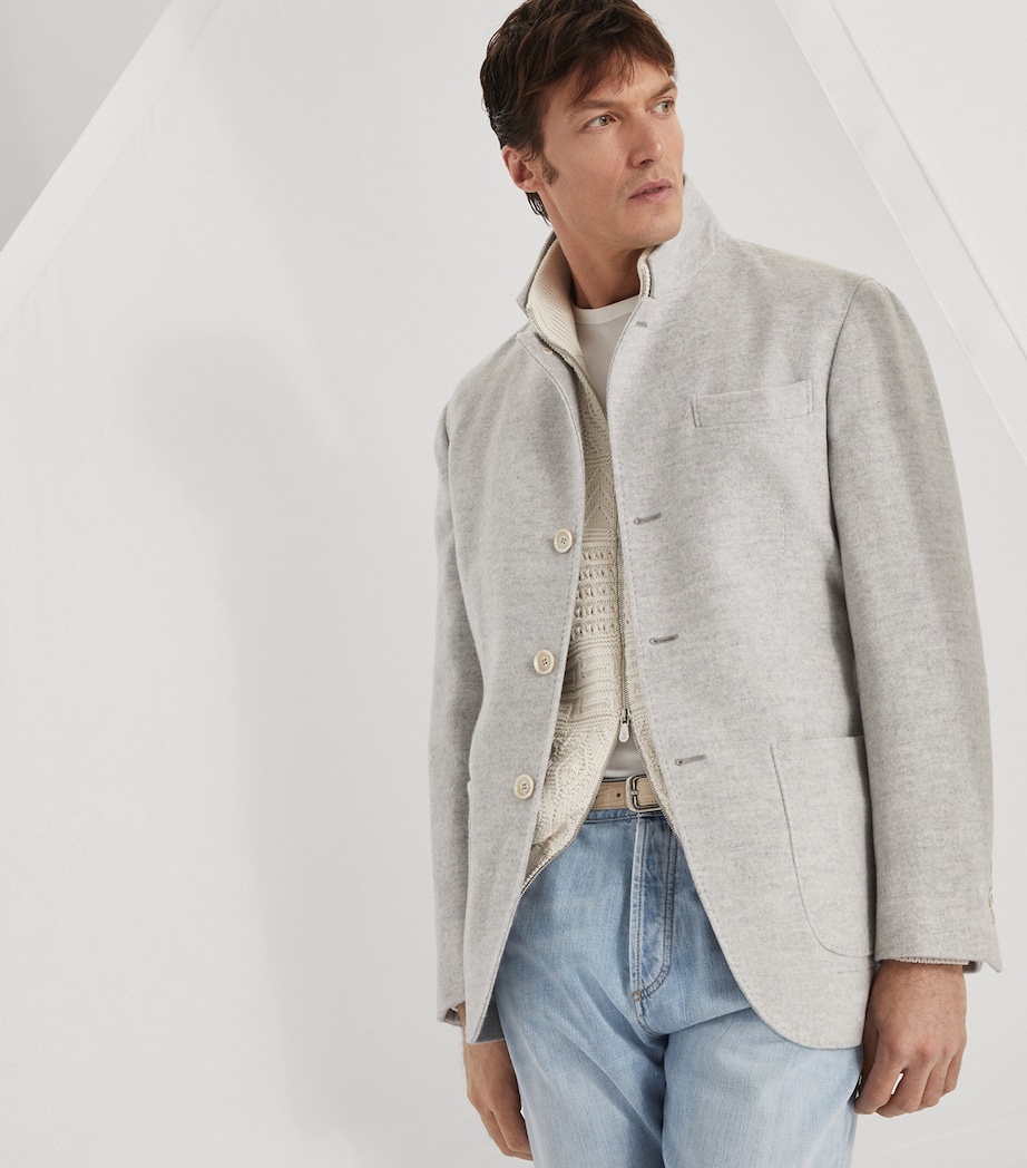 Cashmere Coat PEBBLE Image 4