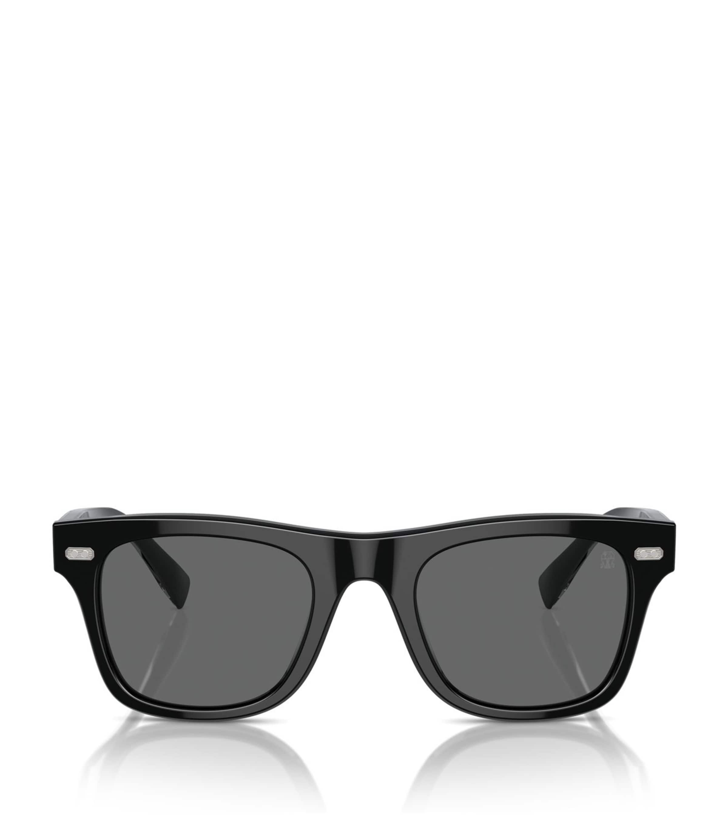 Brunello Cucinelli Bc4002s Mr.brunello Rectangle-frame Sunglasses In Black