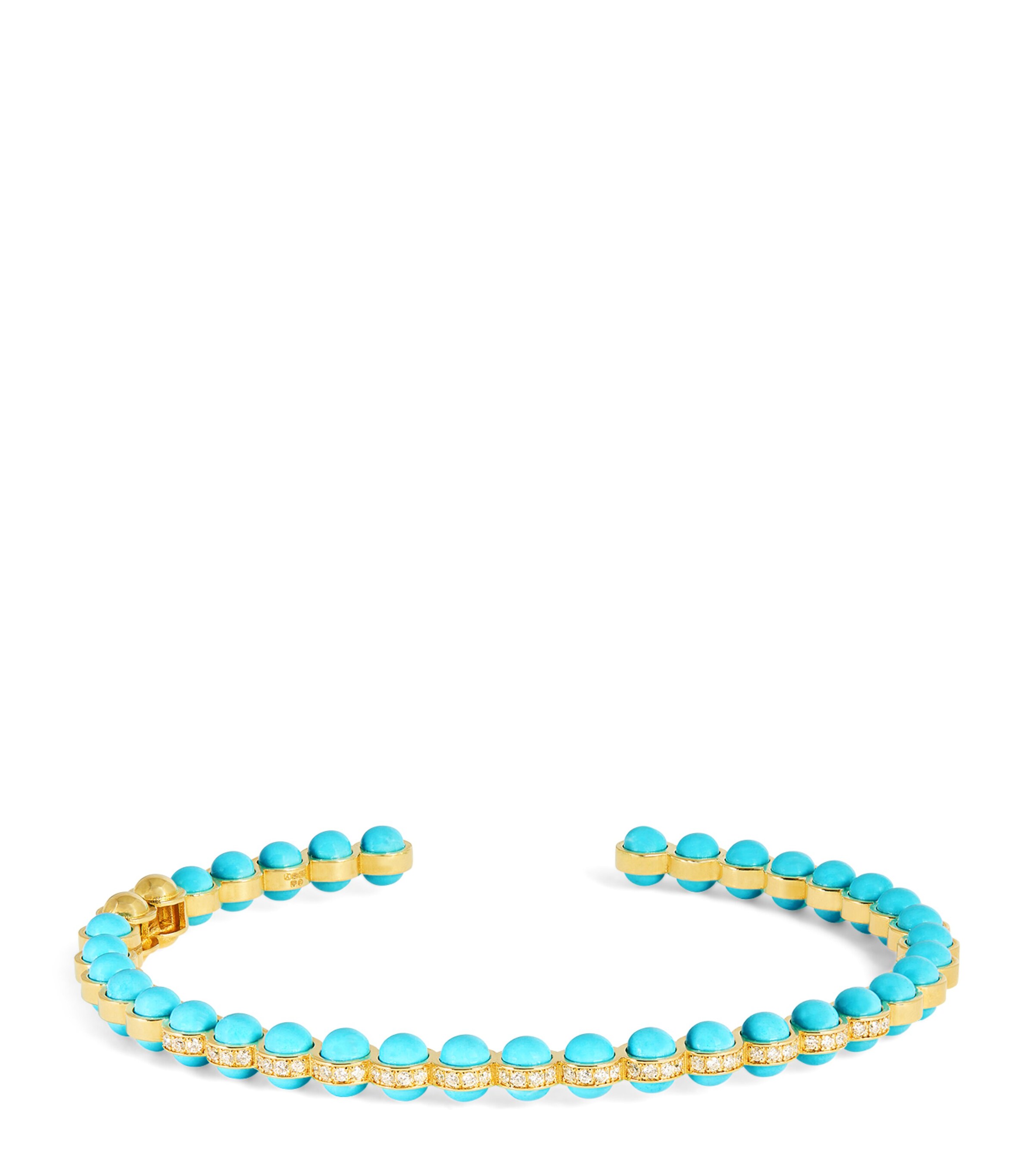 L'ATELIER NAWBAR Yellow Gold, Diamond and Enamel The Cobalt Bangle Yellow Gold Image 1