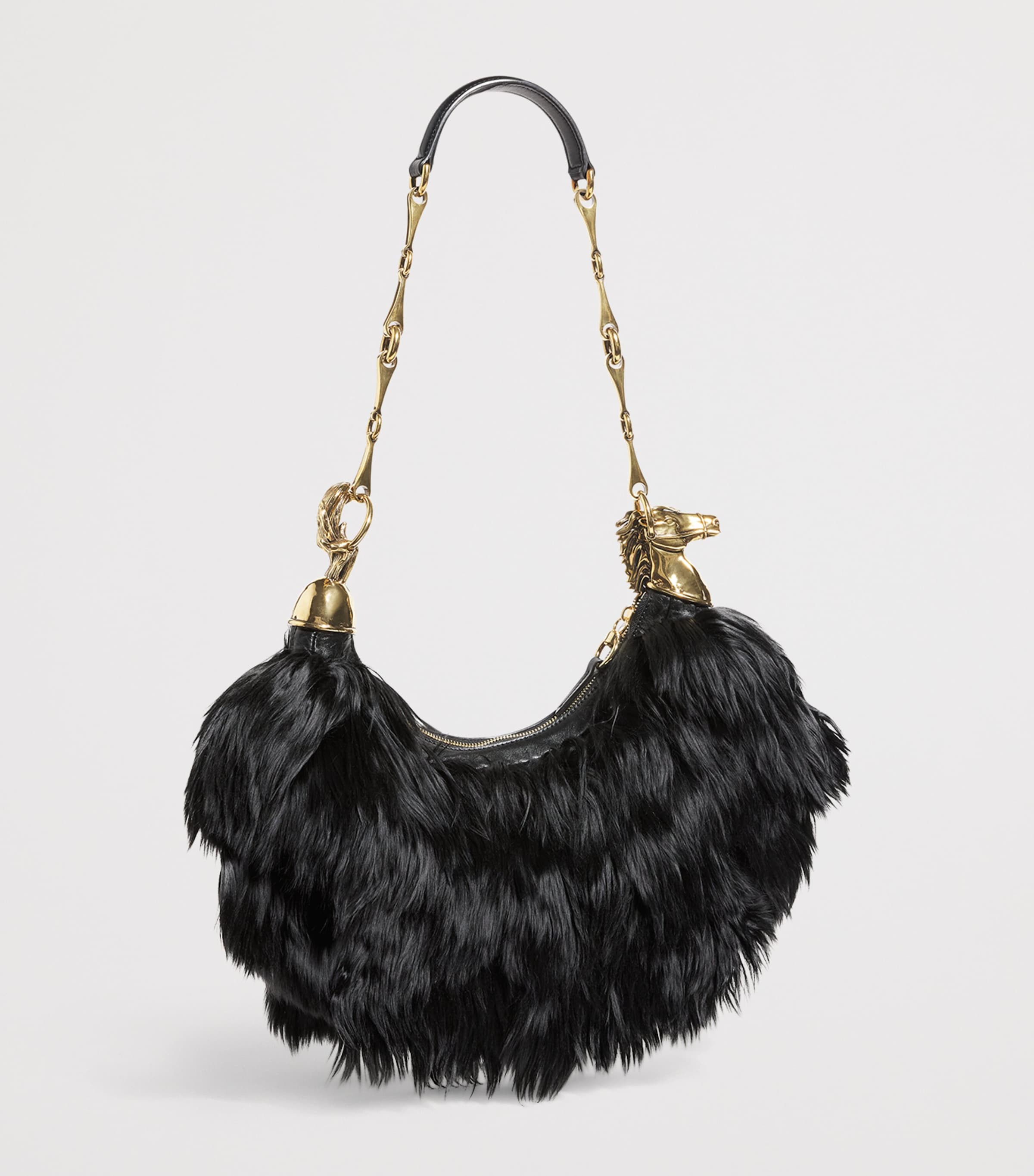 Feather Shoulder Bag BLACK Image 3