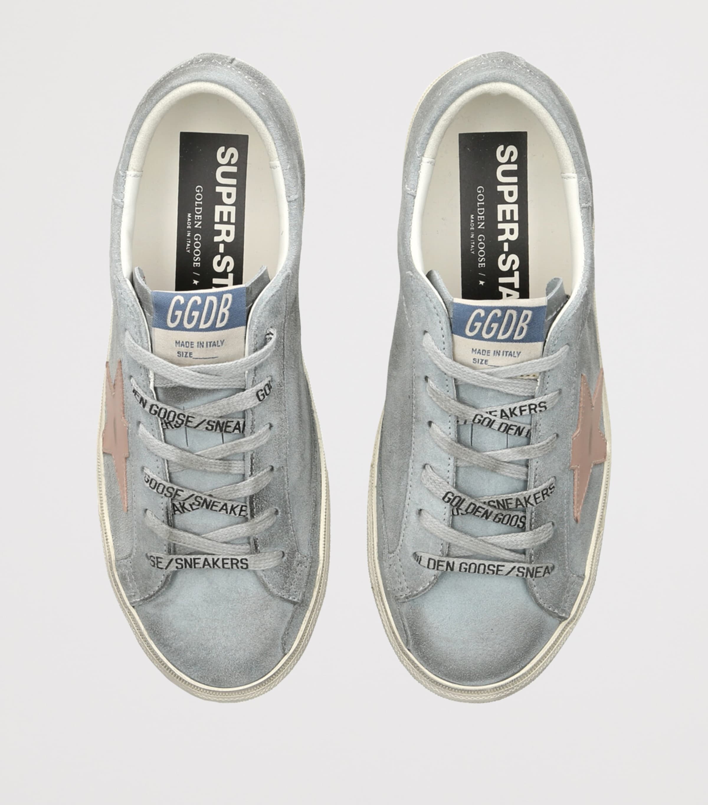 Golden Goose Suede Super Star Sneakers Blue/pal.c Image 4