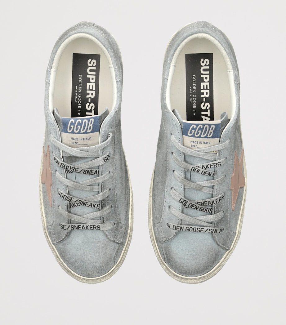 Golden Goose Suede Super Star Sneakers Blue/pal.c Image 4