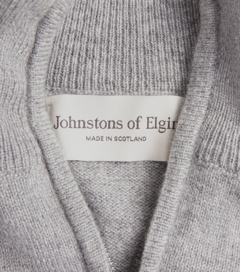 Cashmere Quarter-Zip Rory Sweater HA0308 LIGHT GREY Image 5