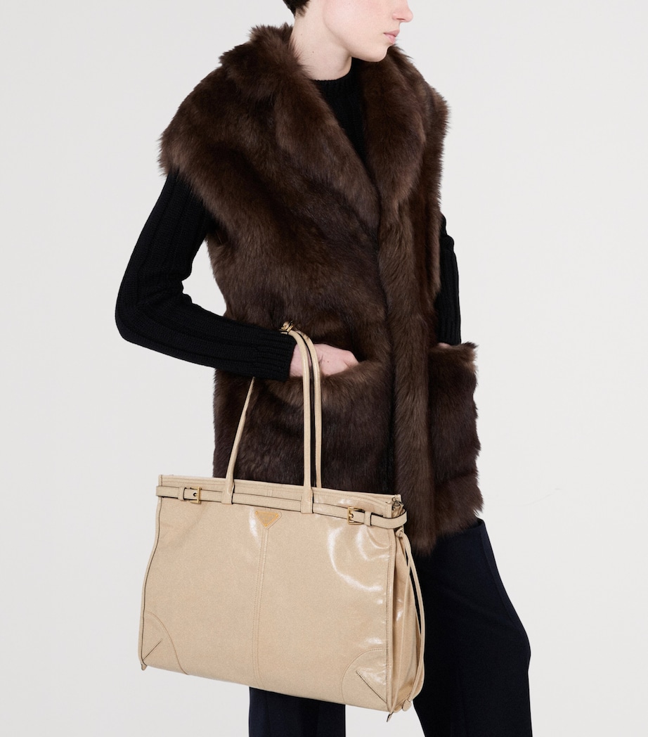 Extra Large Leather Bonnie Shoulder Bag F03MV Image 2