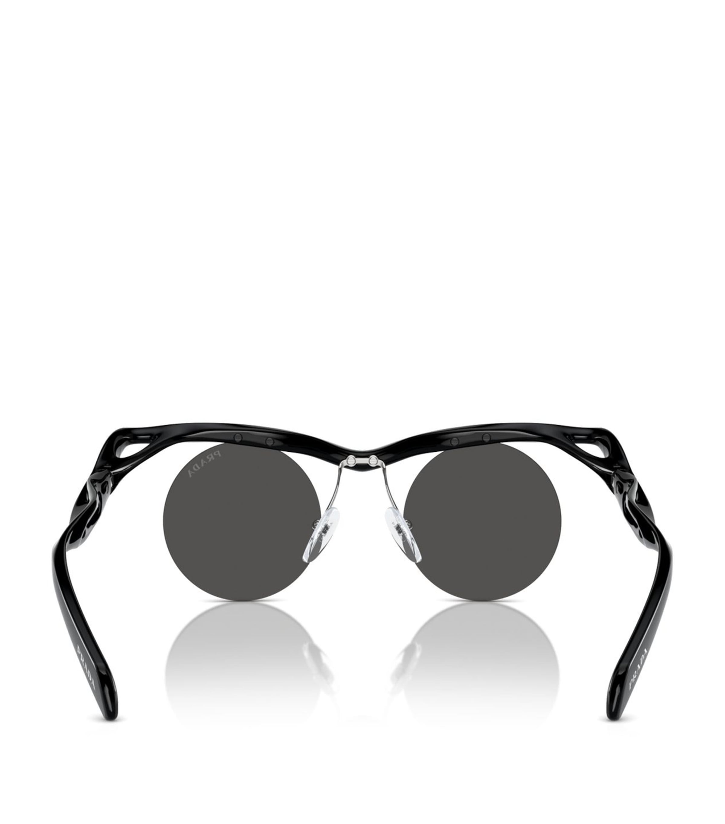 Sculptural Round Runway Sunglasses 1AB5S0 Image 4