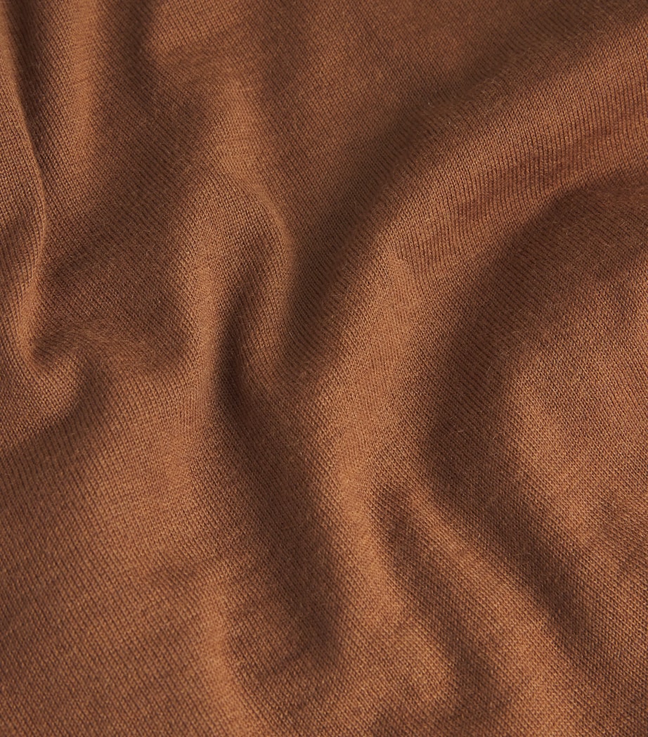 Superfine Cashmere Rollneck Sweater SB7300 DARK CAMEL Image 5