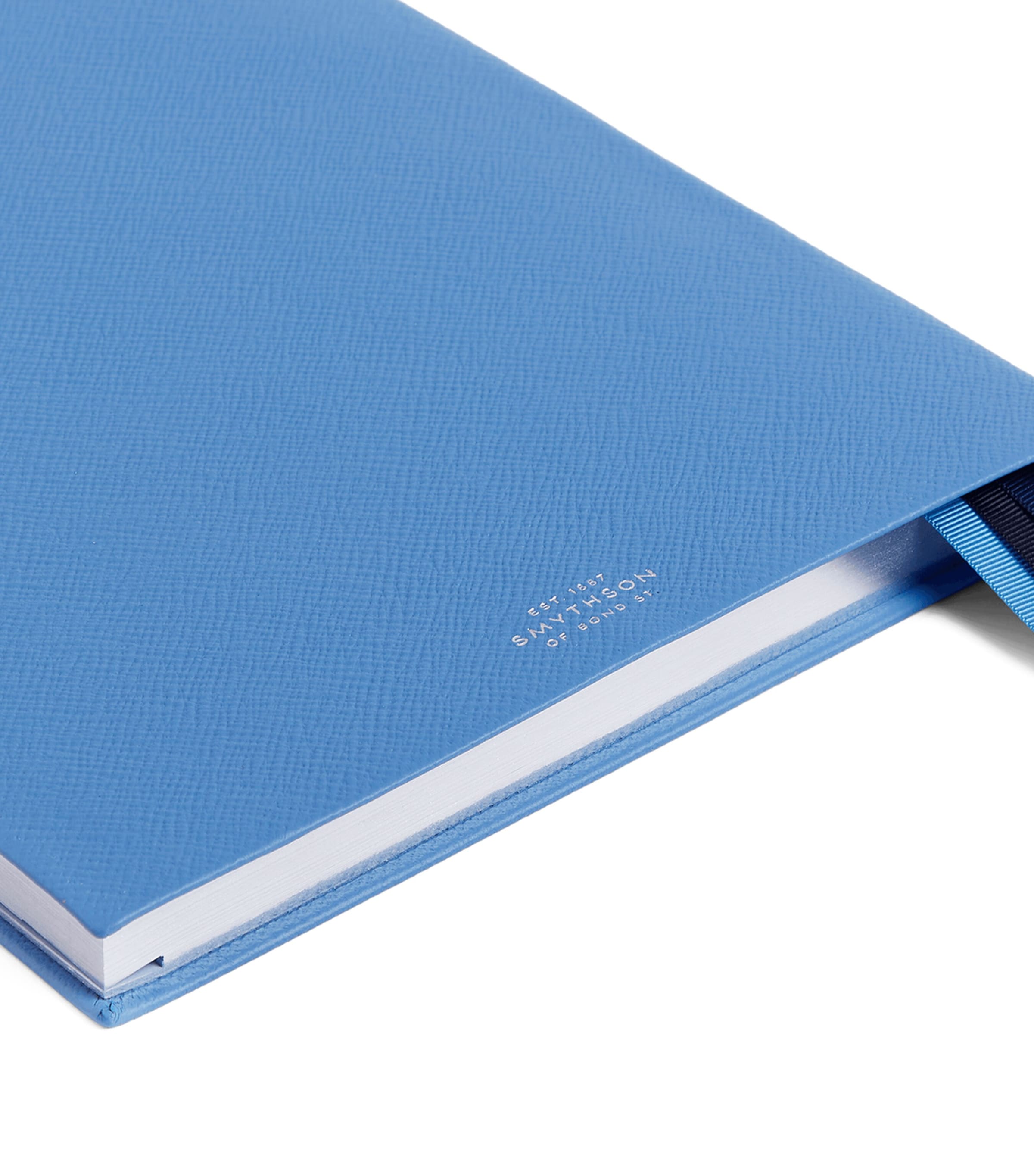 Smythson Leather Portobello Weekly Diary 2026-2027 N Blue Image 6