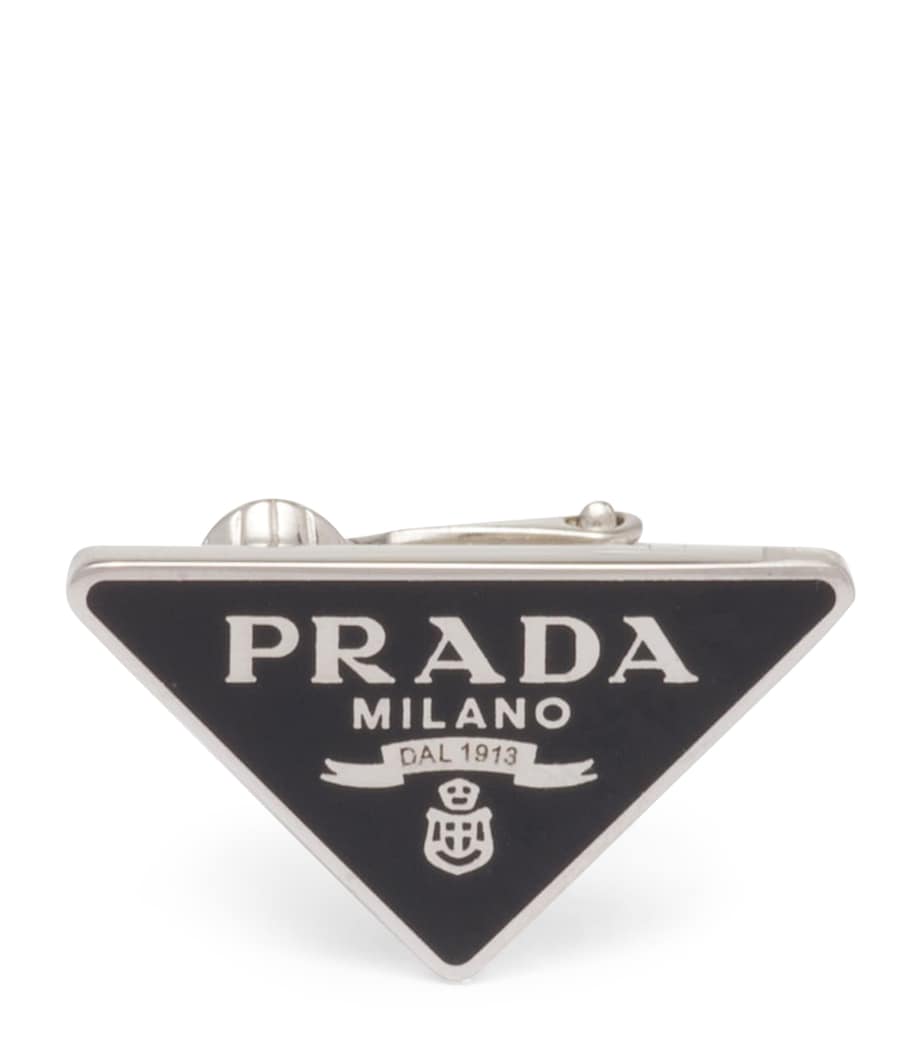 Prada Triangle Single Clip Earring Image 1