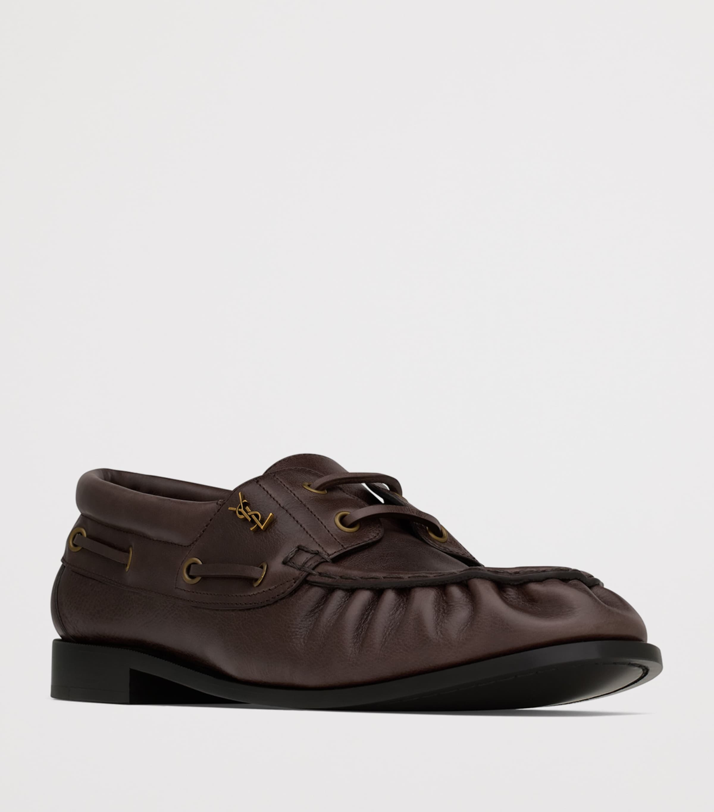 Saint Laurent Leather Bateau Le Loafers Image 2