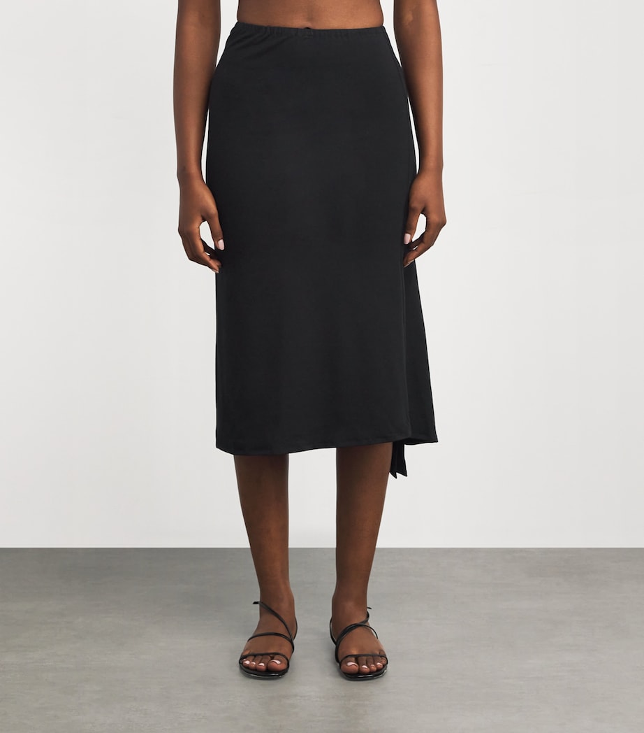 Ebony Slip Skirt RED Image 3