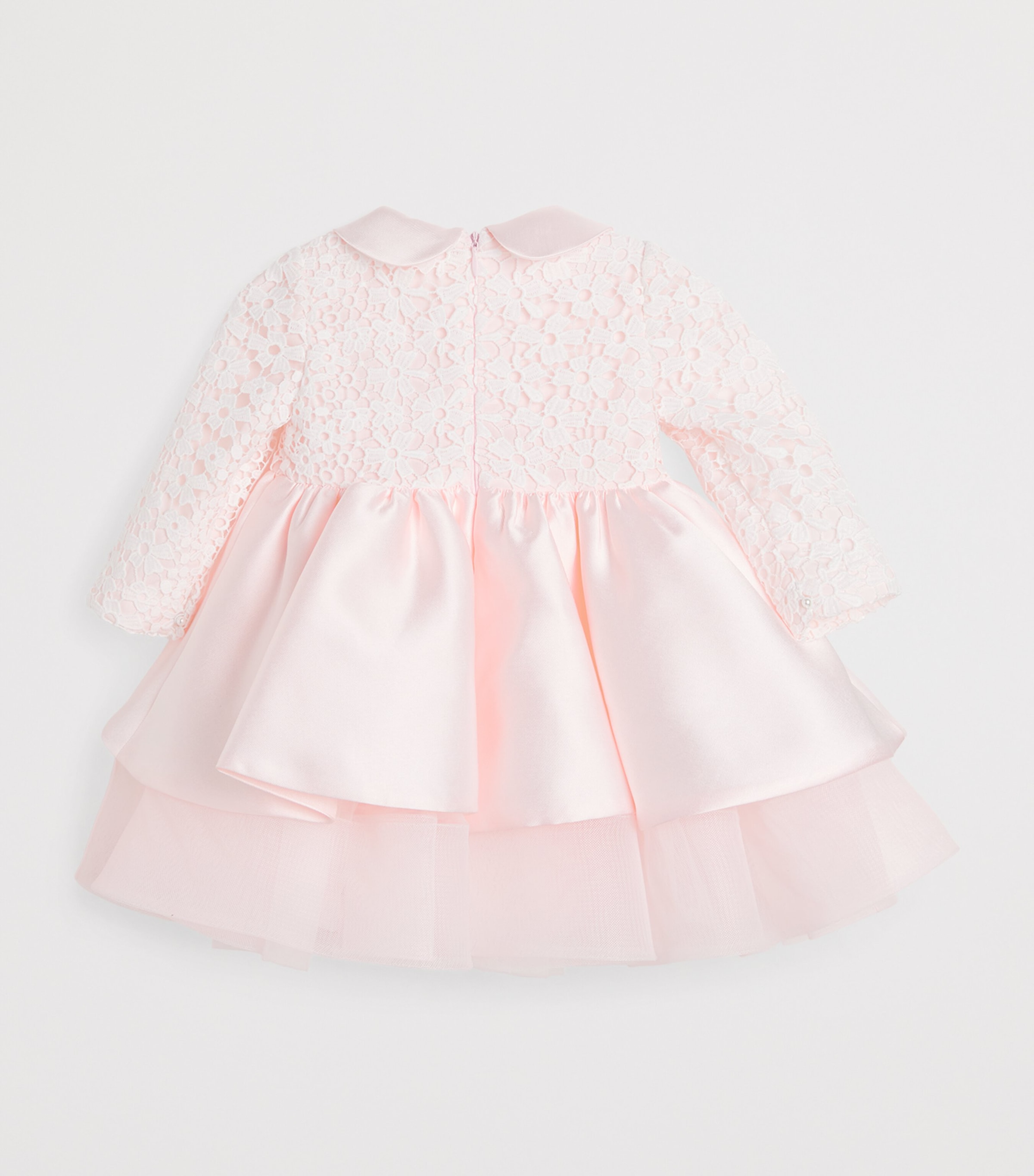 bimbalo pink dress Bimbal Pink Party Dress with Lace and Satin Skirt