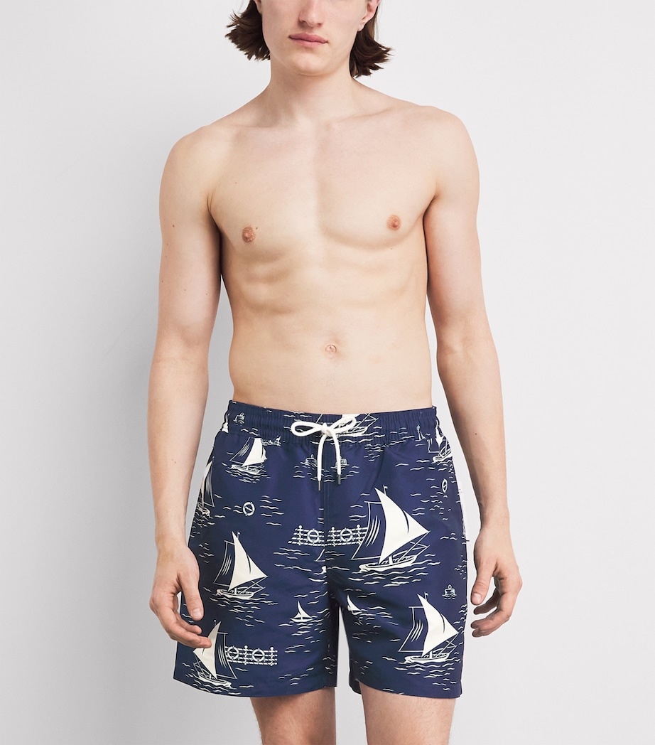 Polo Ralph Lauren Mens Sailboat Swim Shorts All Over Sailboats Image 2