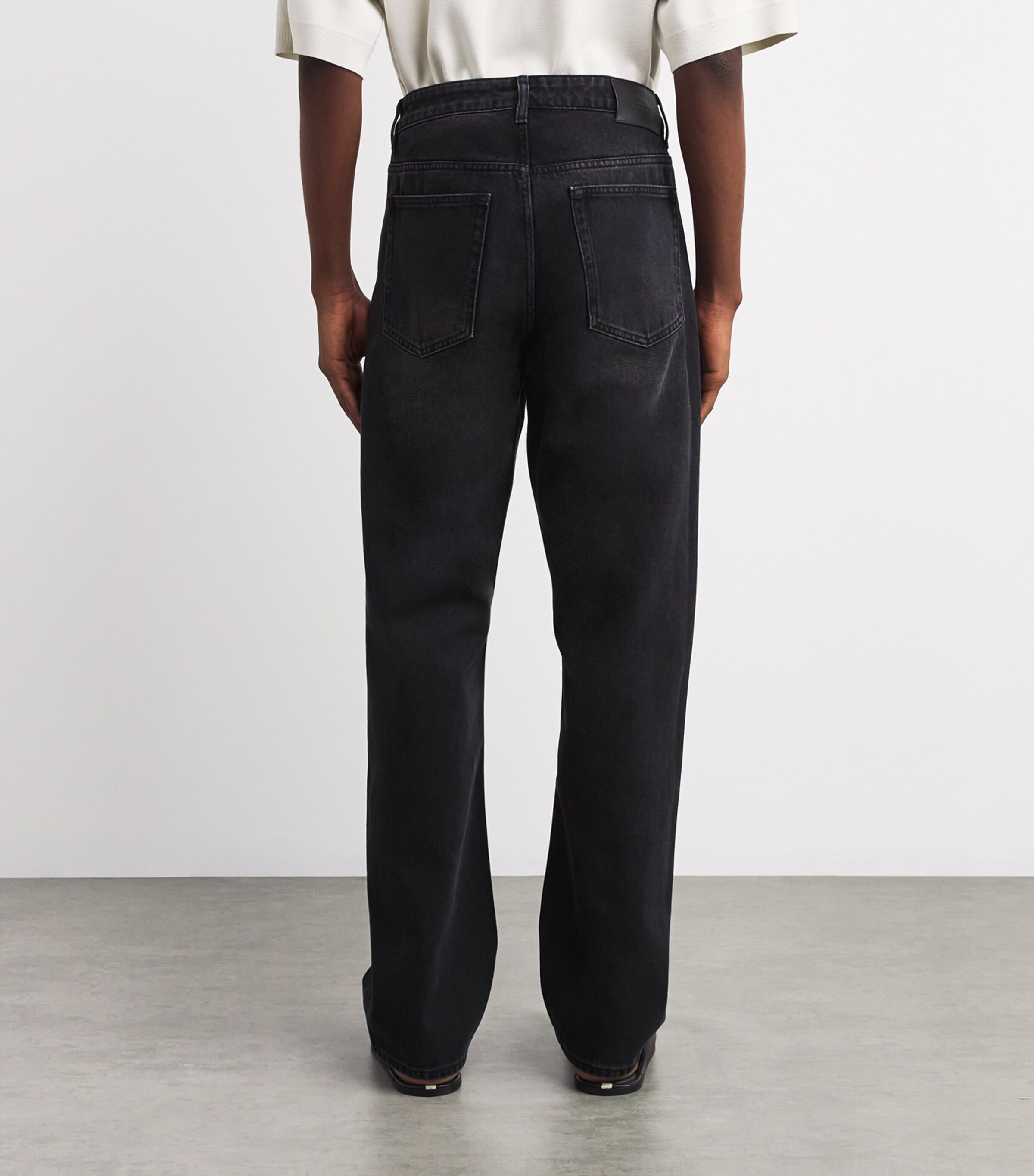 Straight Jeans WASHED BLACK Image 4