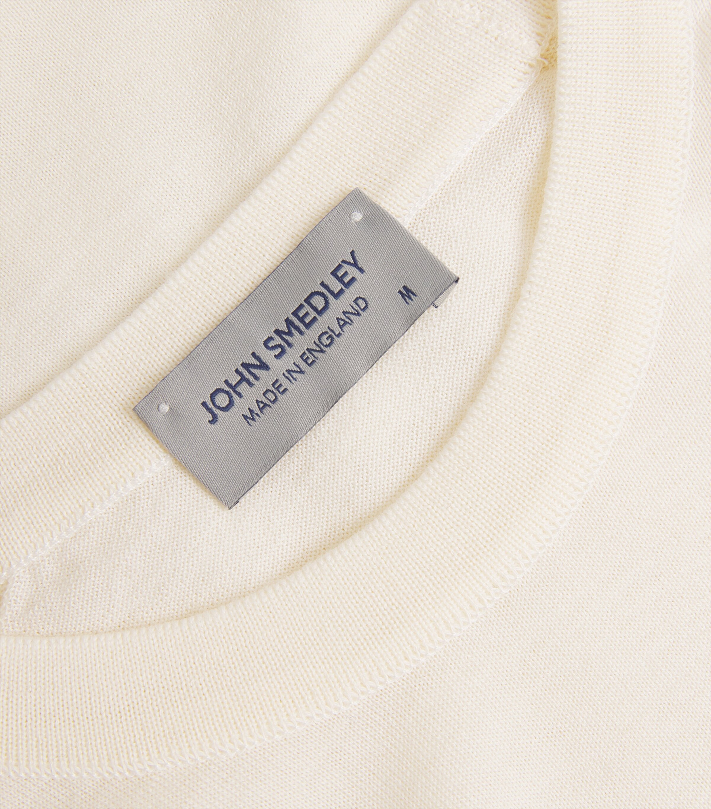John Smedley Ivory Merino Wool T-Shirt Harrods NL