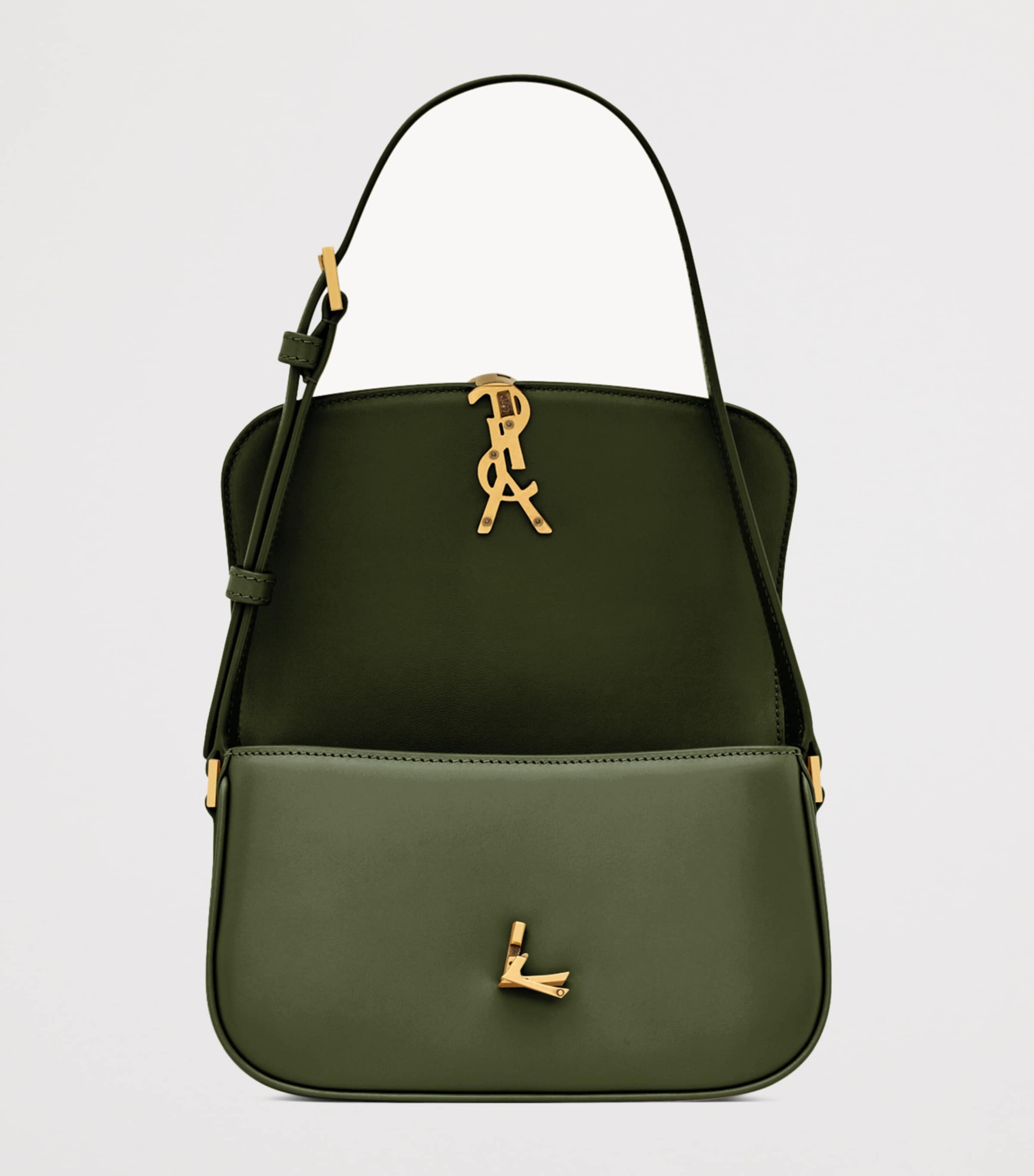 Saint Laurent Green Mini Solferino Shoulder Bag Harrods AE