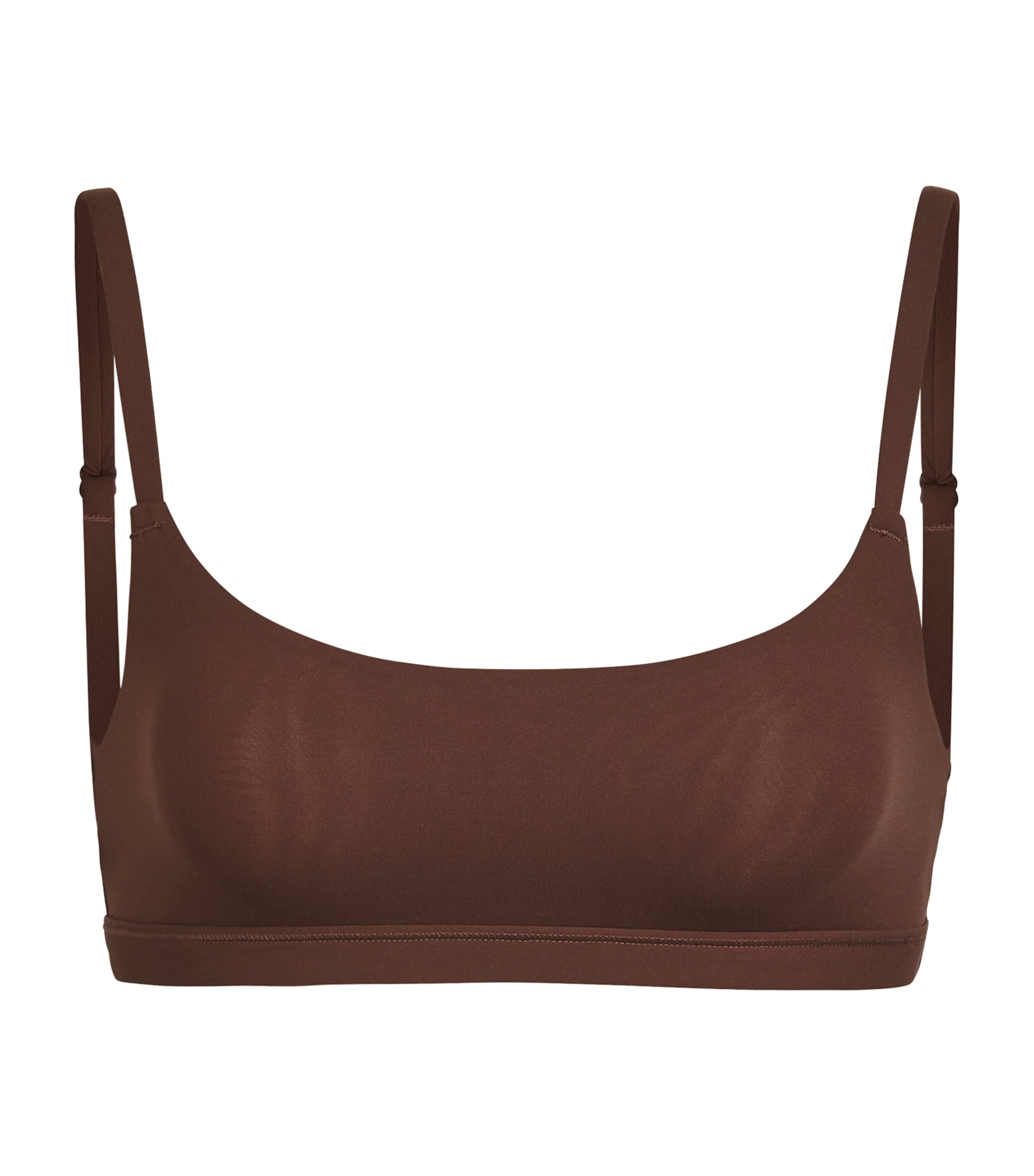 Fits Everybody Scoop-Neck Bralette COCOA Image 1