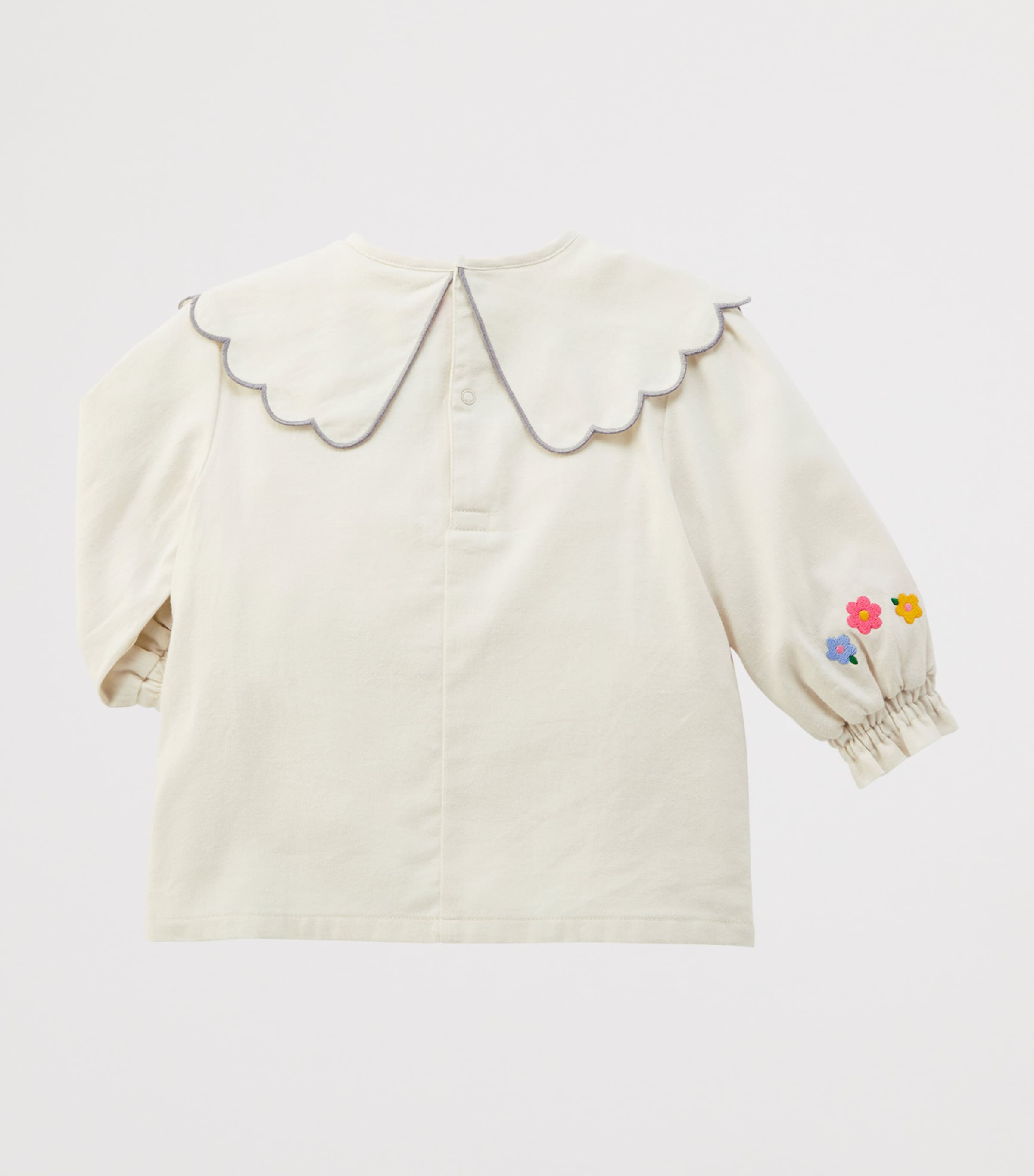 Miki House Cotton Embroidered Blouse (12 Months-5 Years) Image 2