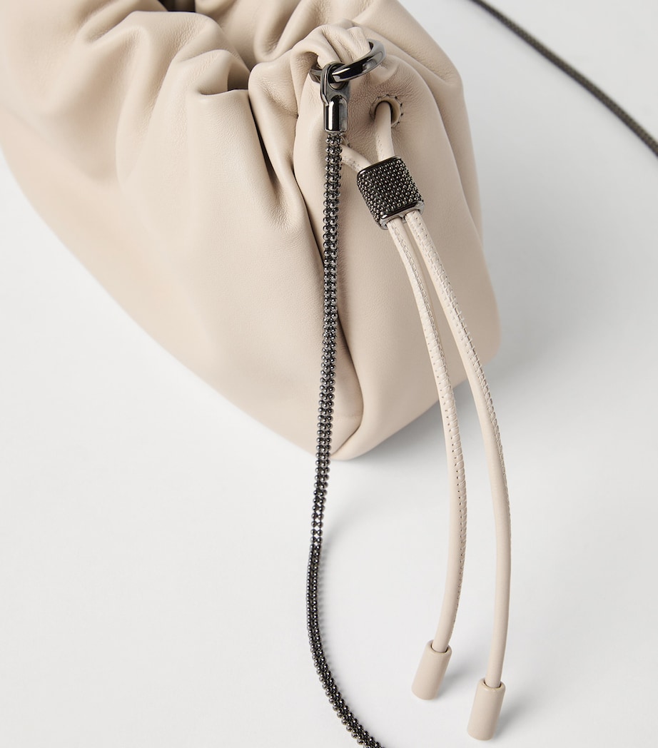 Mini Leather Mellow Bucket Bag C8905 Image 3