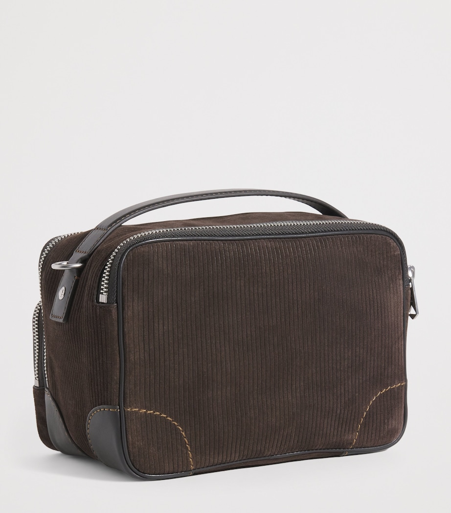 Suede Camera Cross-Body Bag 69_DARK BROWN Image 3