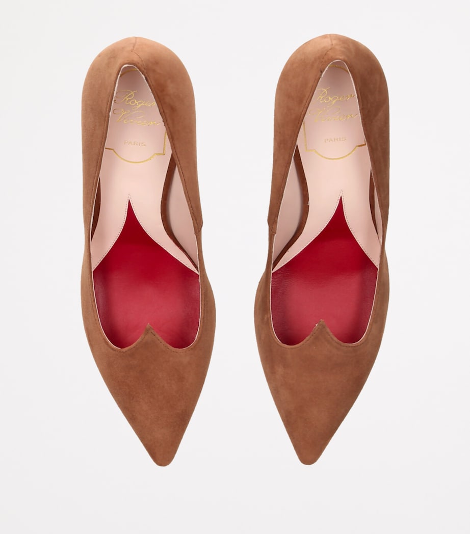 Suede I Love Vivier Pumps 85 MID BROWN Image 4