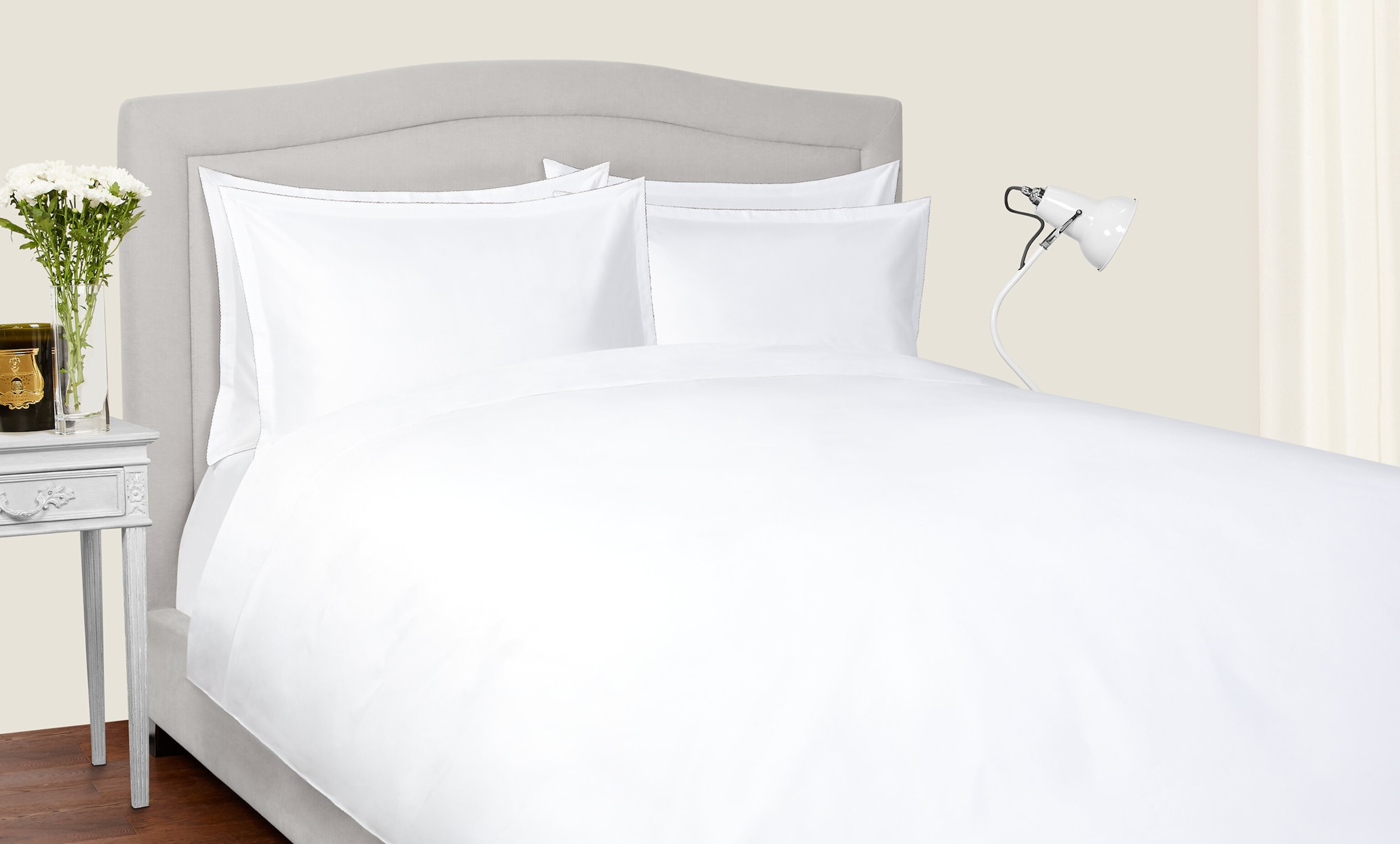 Shop Peter Reed Sea Island Oxford Pillowcase In White