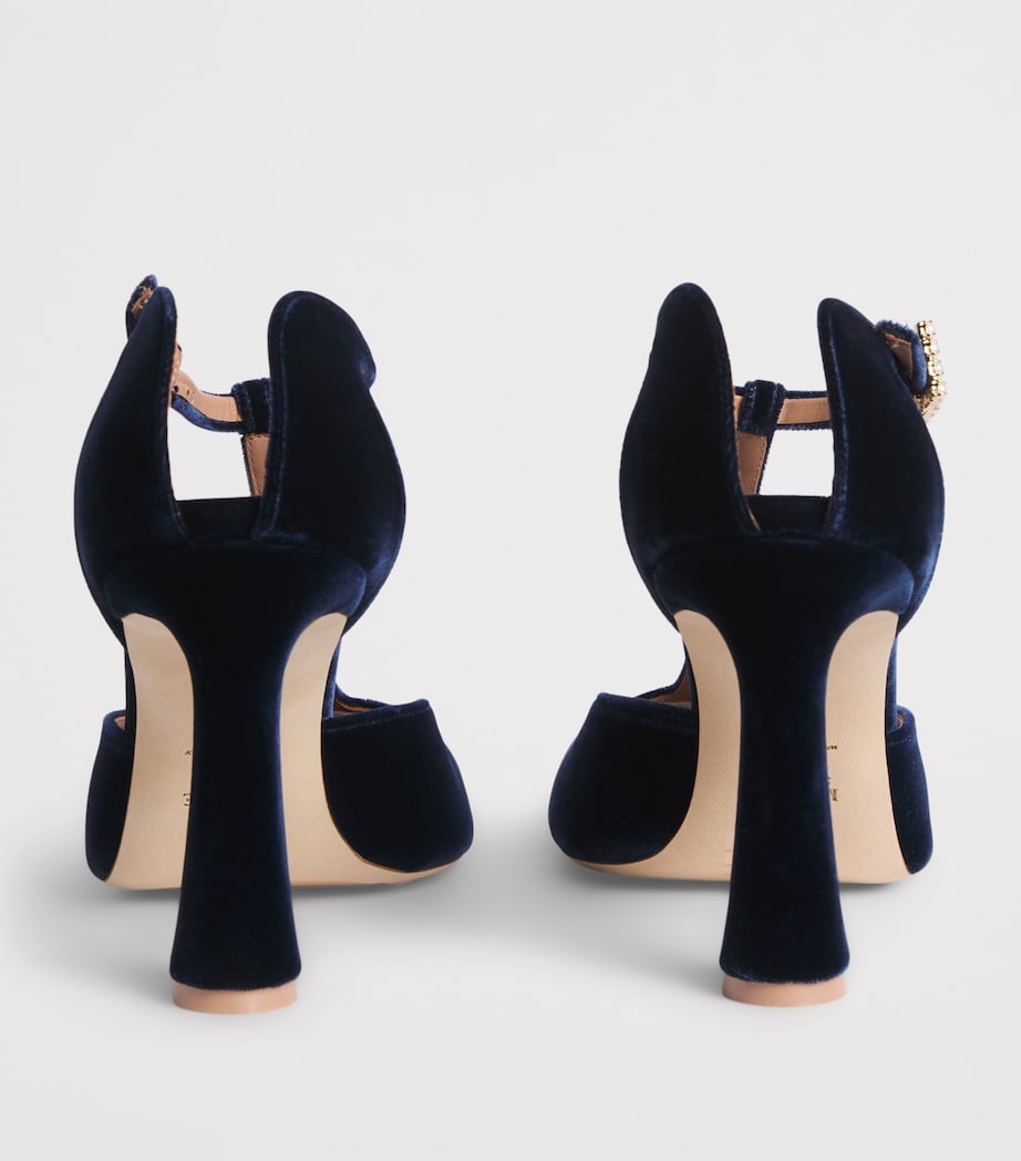 Malone Souliers Velvet Nomi Heeled Sandals 90 Midnight Image 5