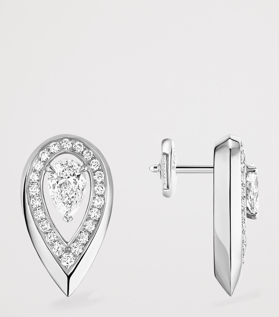 Messika Fiery White Gold and Diamond Stud Earrings White Gold Image 3