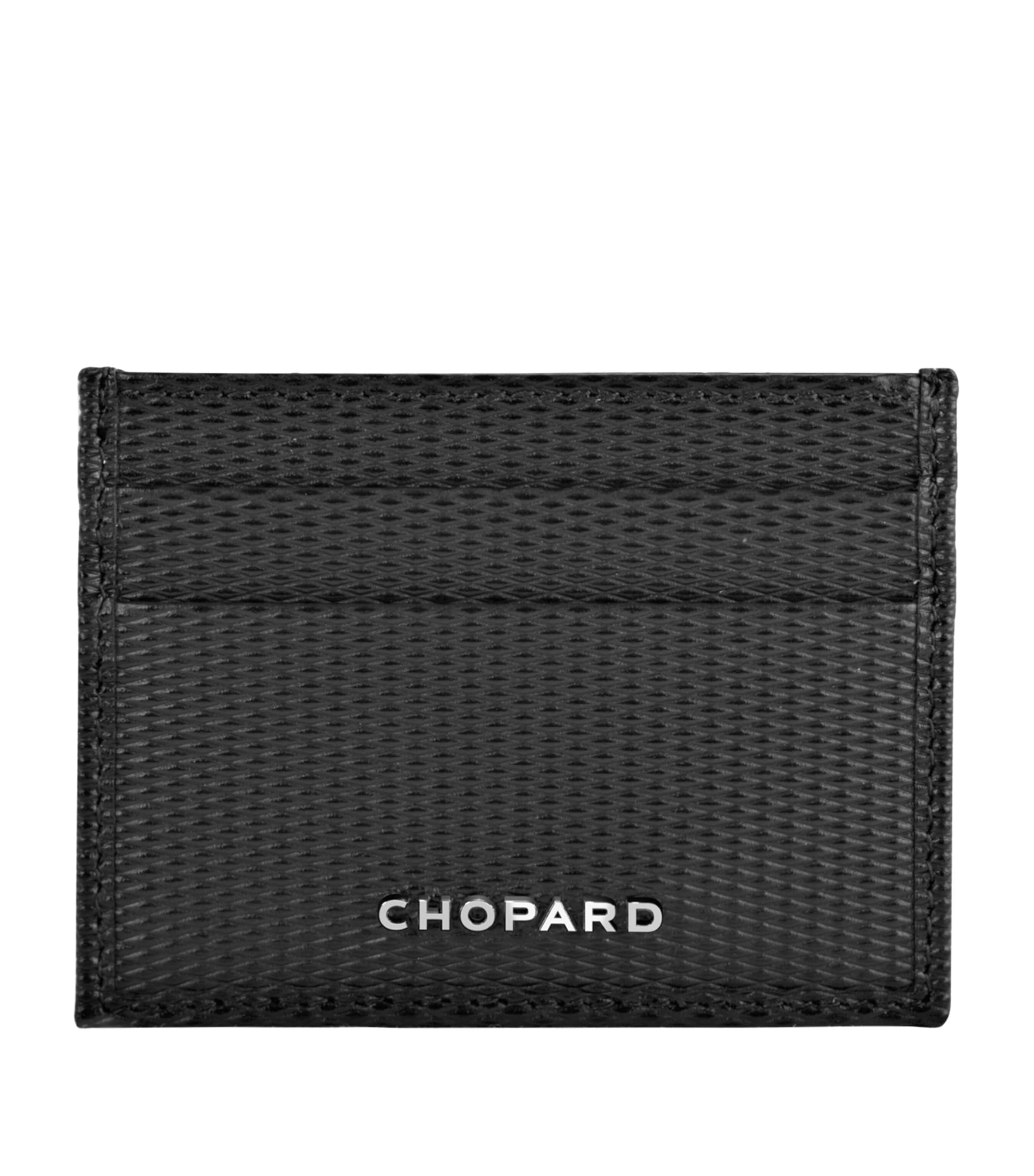 Chopard Leather Classic Card Holder In Black