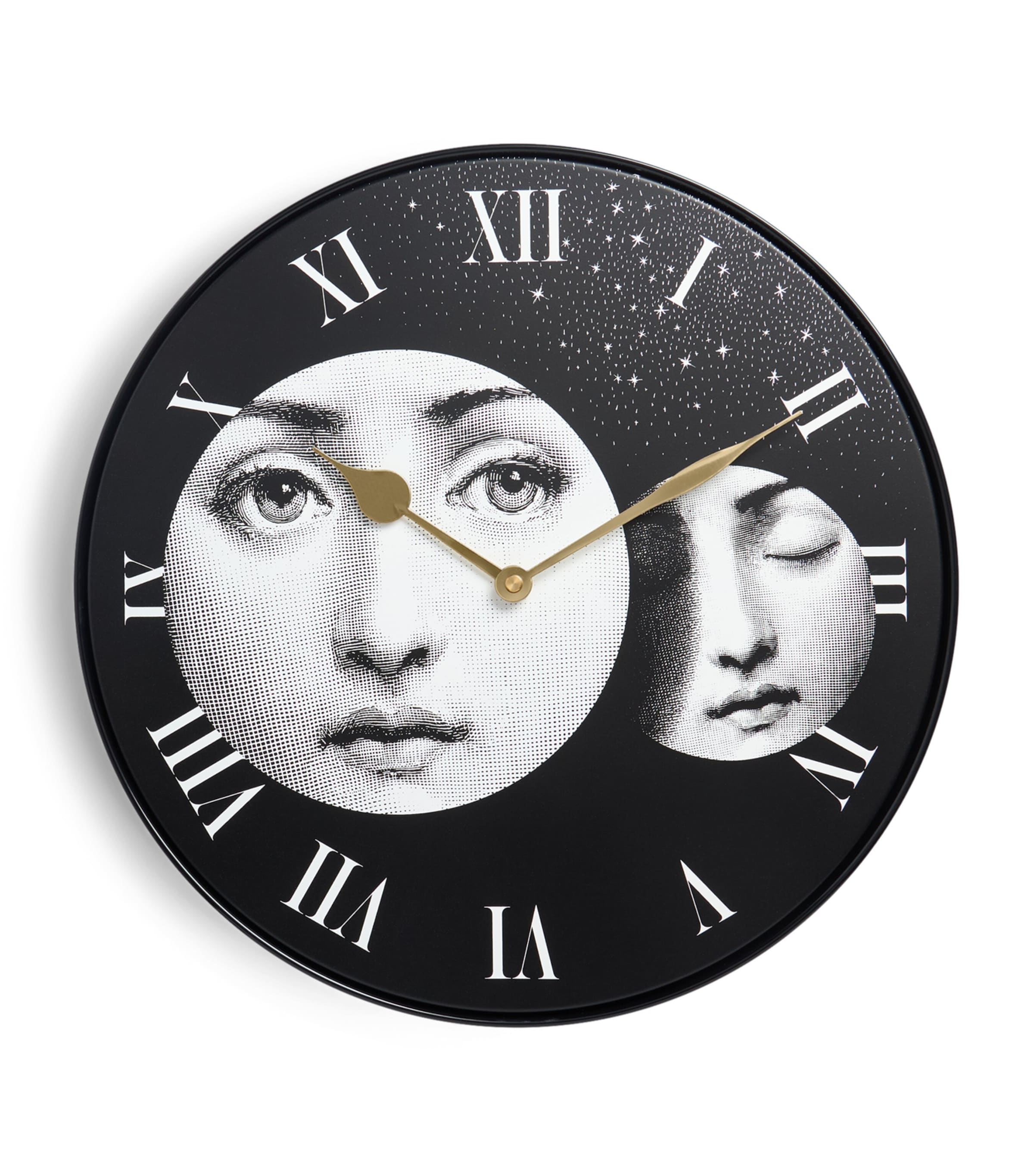 Fornasetti Eclissi Wall Clock In Black