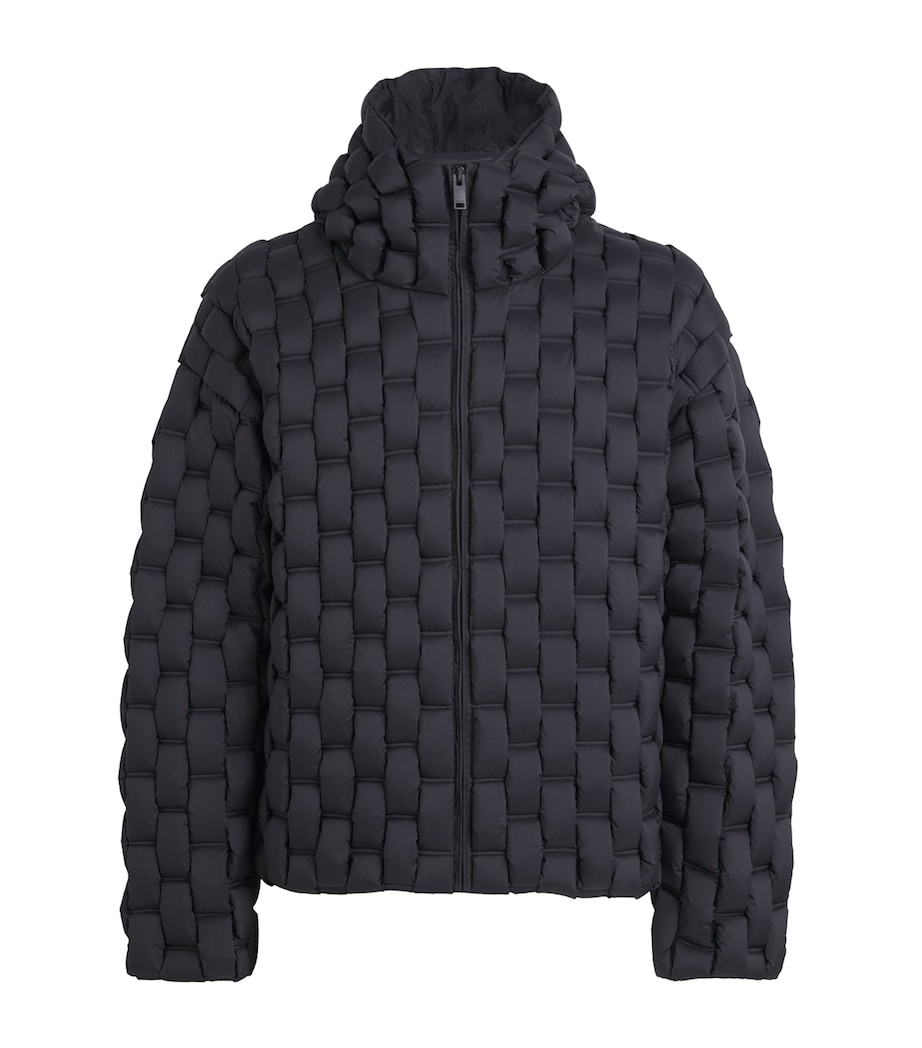 3D Down-Filled Woven Puffer Jacket 19 BLACK Image 1