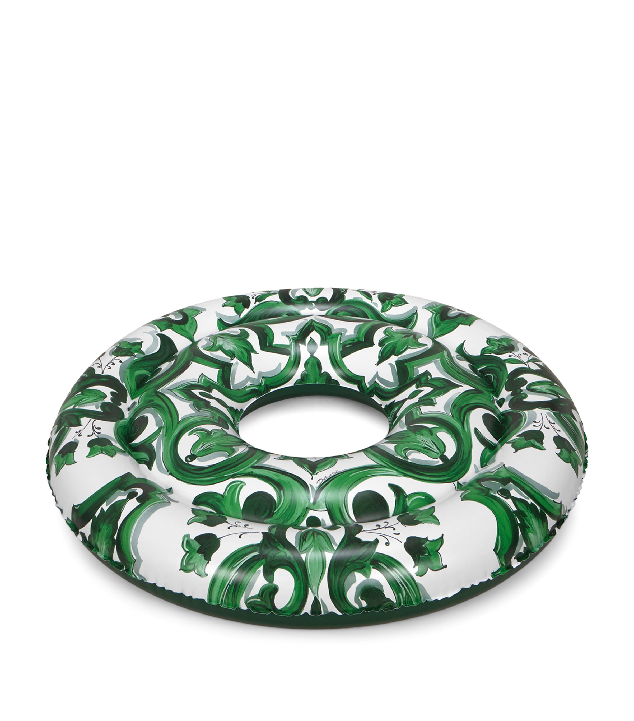 Dolce&Gabbana Casa Verde Maiolica Inflatable Pool Ring (130cm) Verde Maiolica Image 3