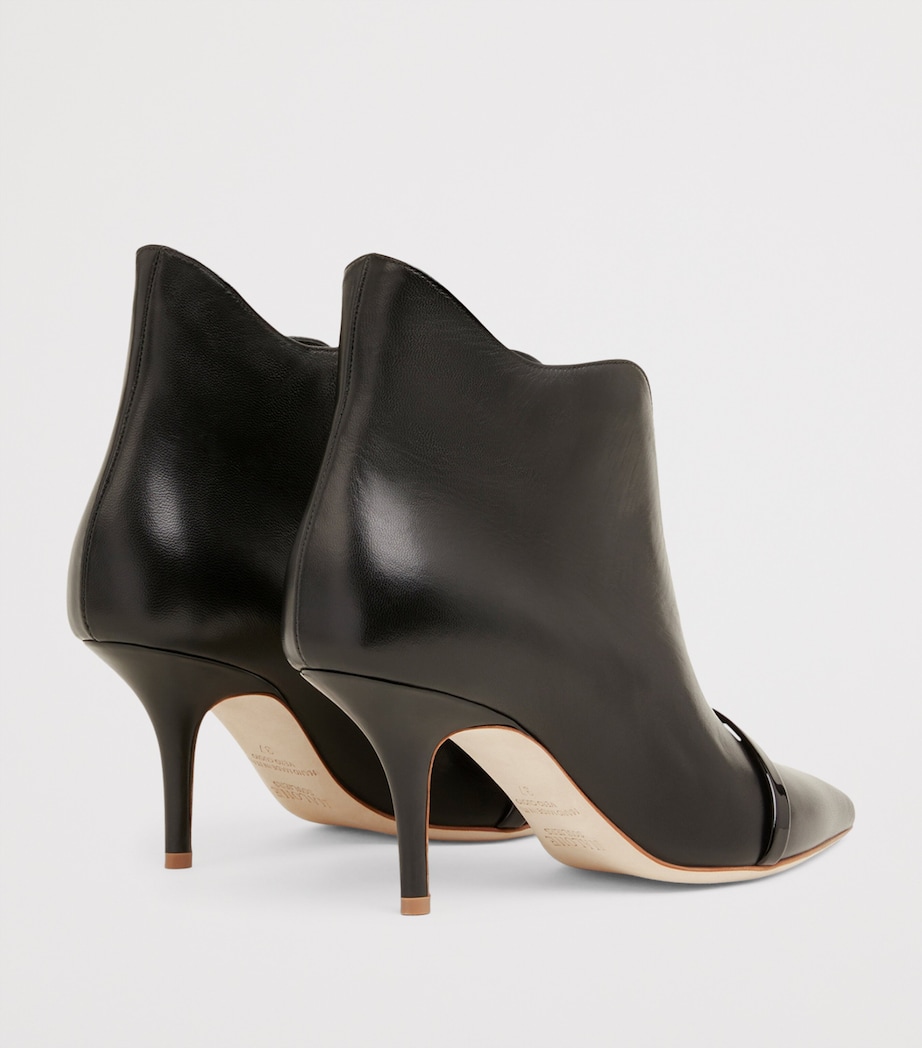 Leather Cora Ankle Boots 70 BLACK Image 4