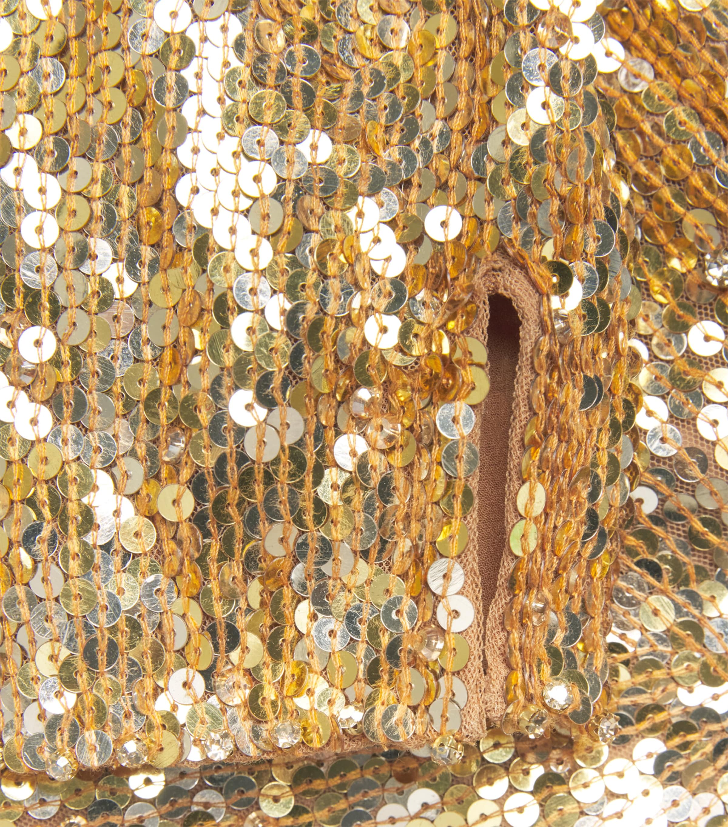 Jenny Packham Womens Sequinned Dulcet Gown Caramel Image 6