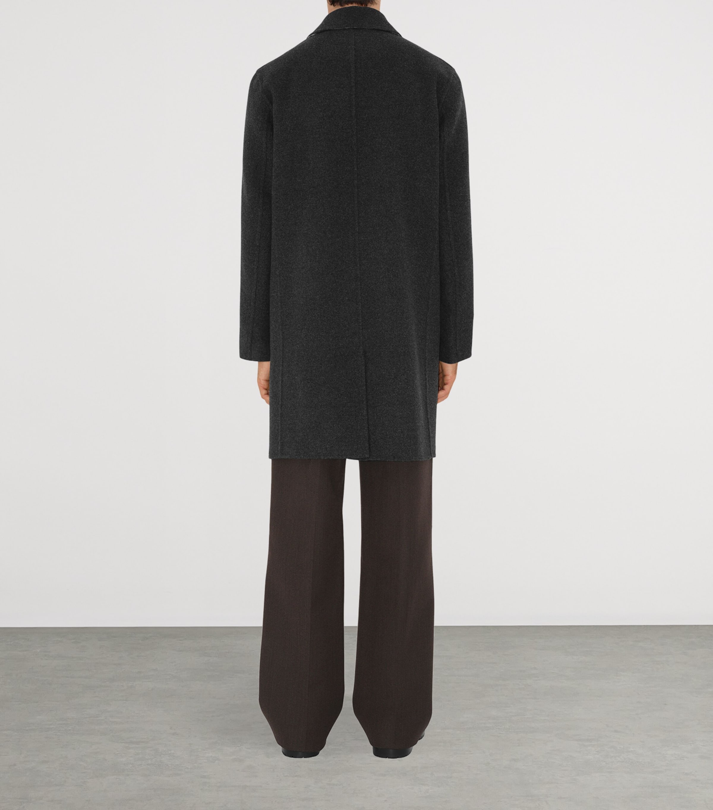 Wool Mid-Length Car Coat CHARCOAL/CHARCOAL CK Image 4