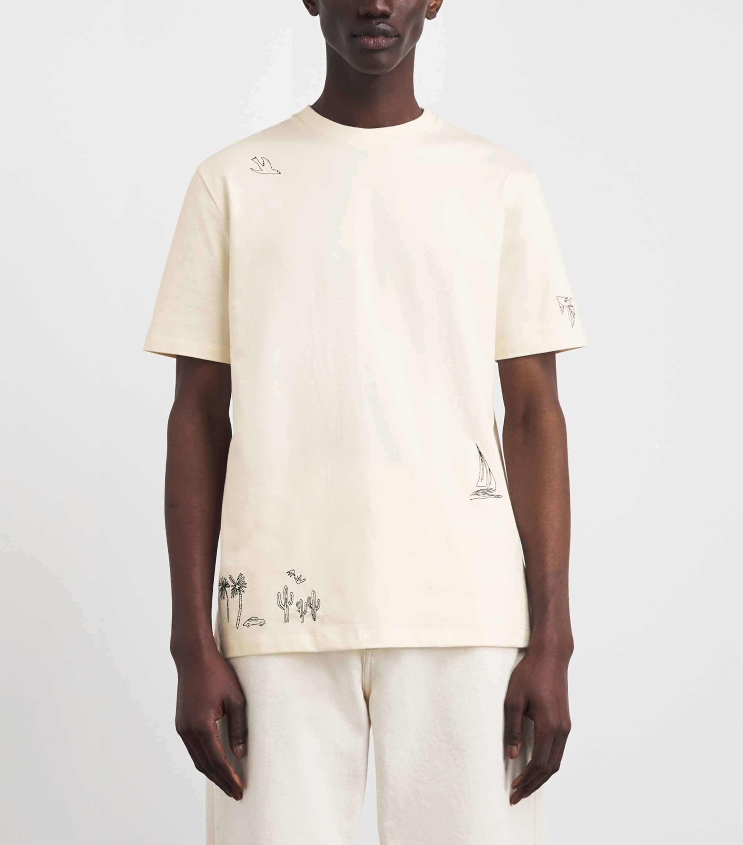 Paul Smith Mens Organic Cotton Embroidered T-Shirt Image 4