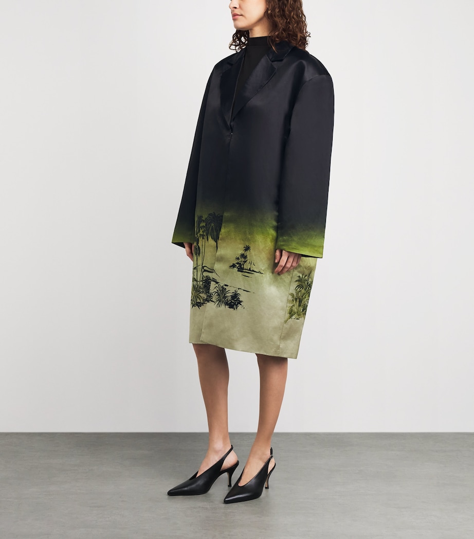 STAUD Womens Linen-Silk Jasper Jacket Cfgl California Glow Image 4