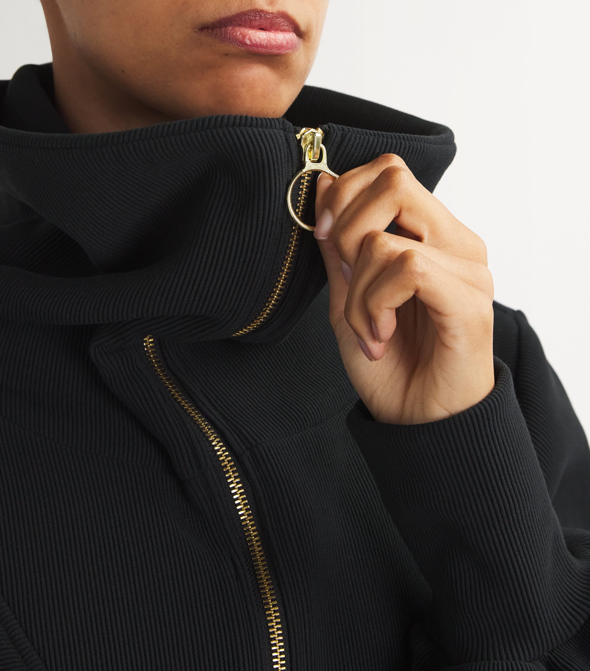 Vine Half-Zip Sweatshirt BLACK Image 6