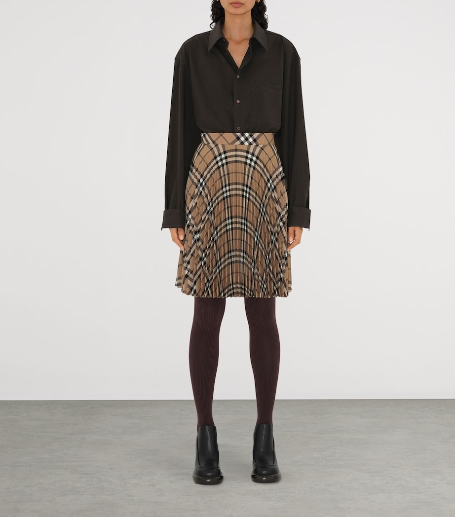 Check Pleated Mini Skirt LINDEN IP CHECK Image 2