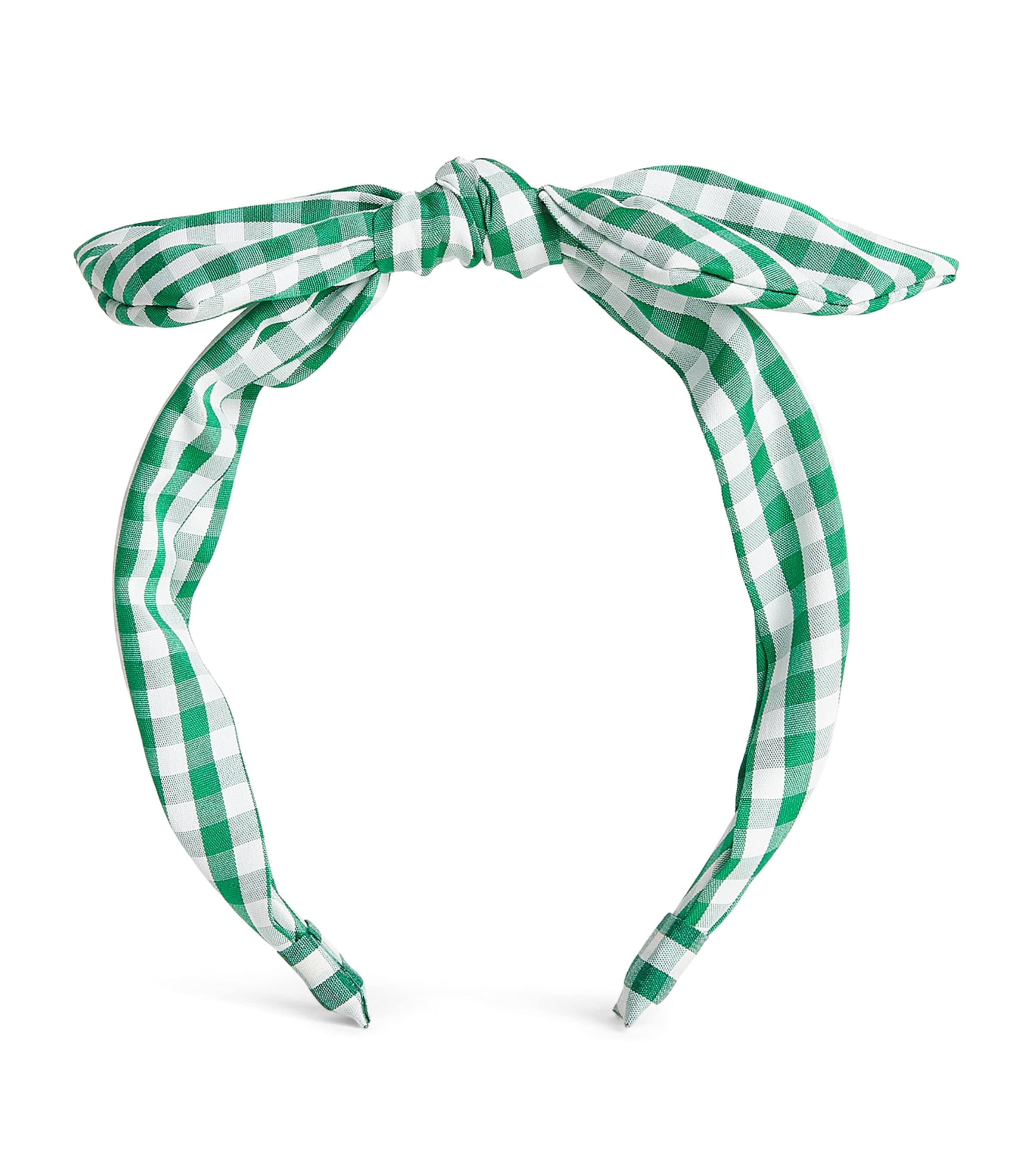 Rockahula Gingham Tie Headband Green Image 1