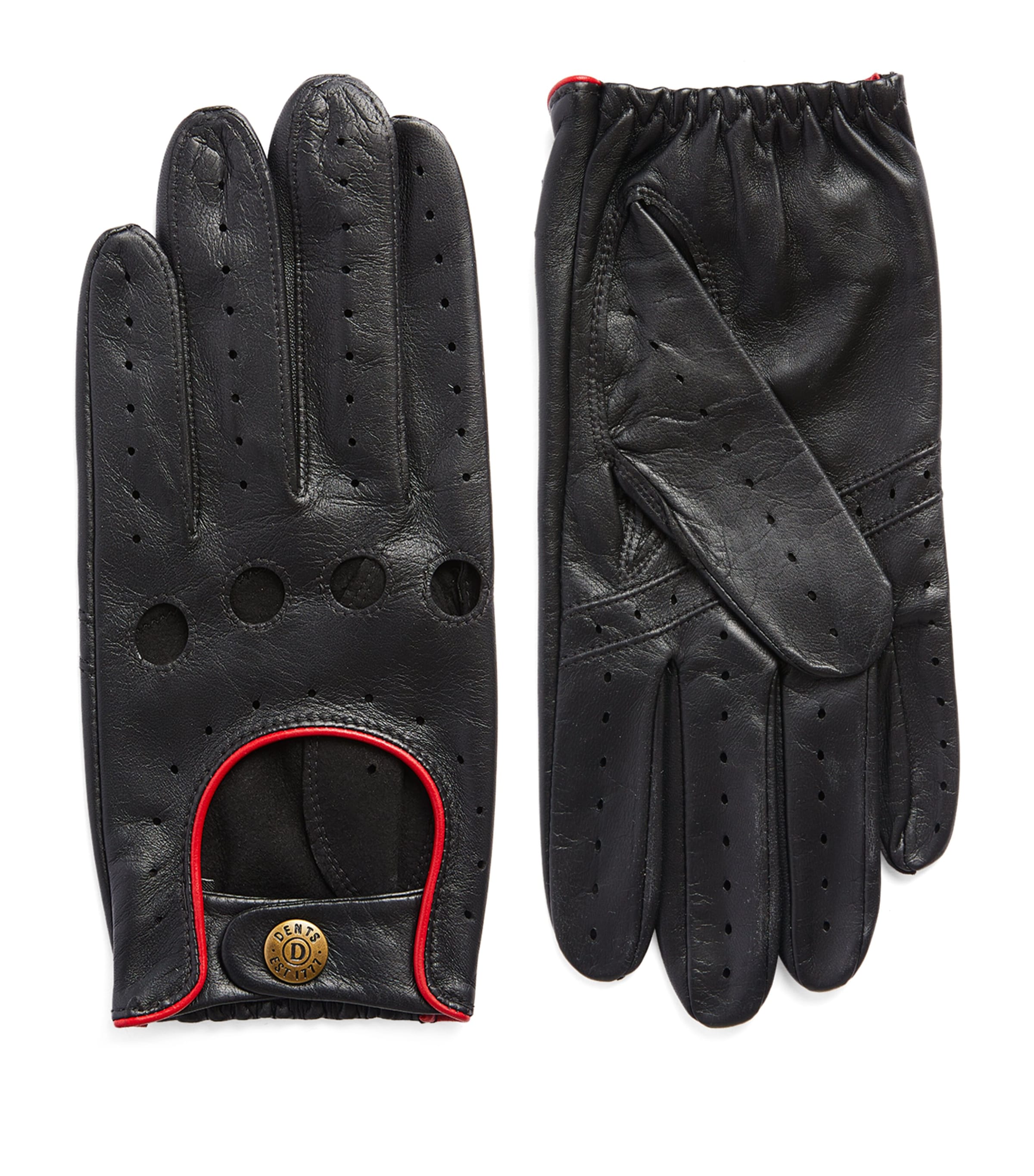 Dents Leather Unlined Gloves In Black