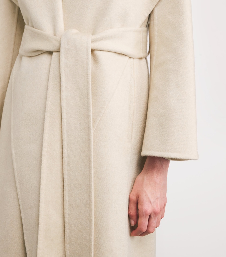 Kid Cashmere Wrap Coat 9009 NATURAL Image 6