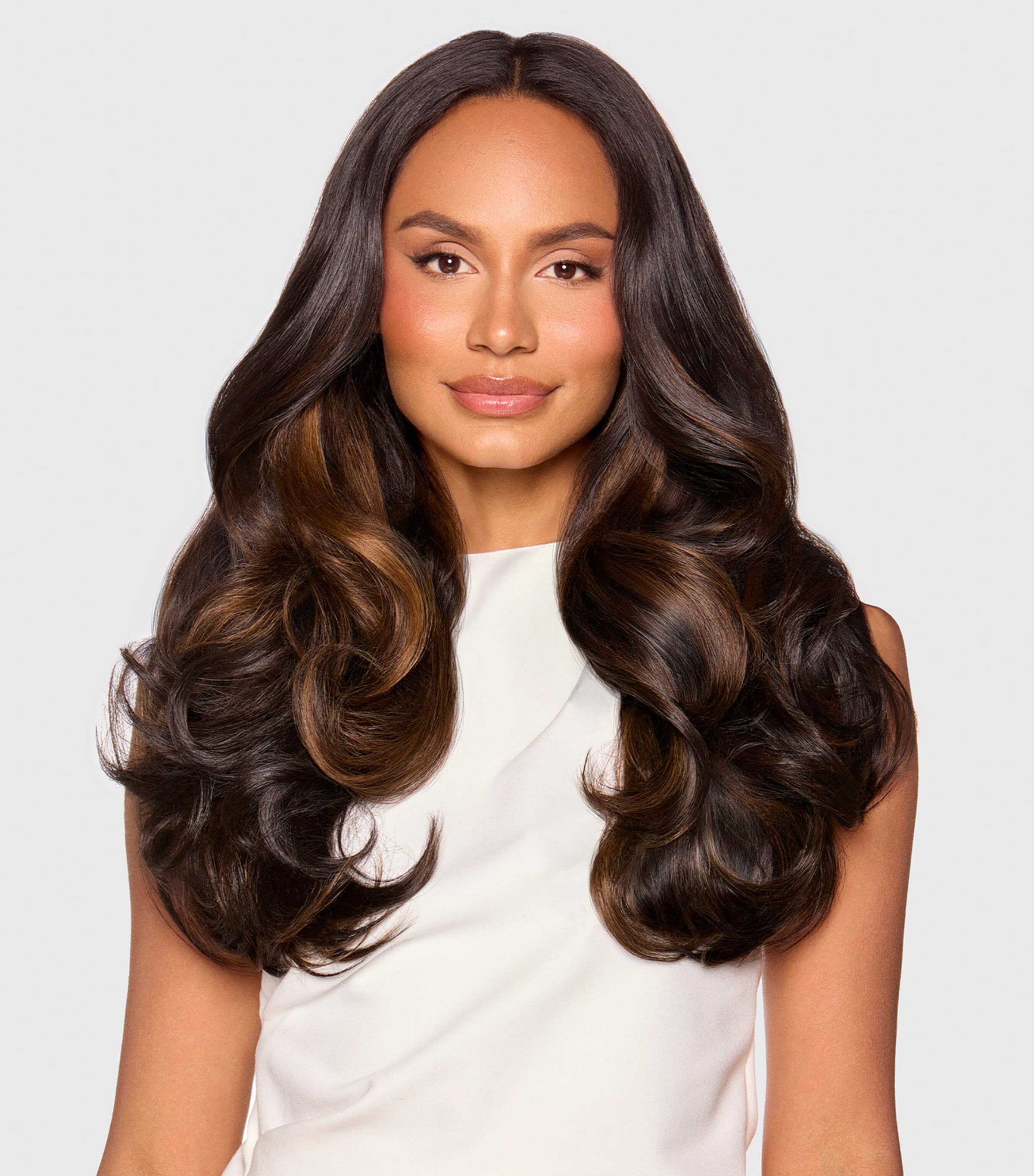 Beauty Works Beauty Works x Huda BARELY THERE Mix & Match Duo Clip-In Hair Extensions (18") Spiced Oud Image 6