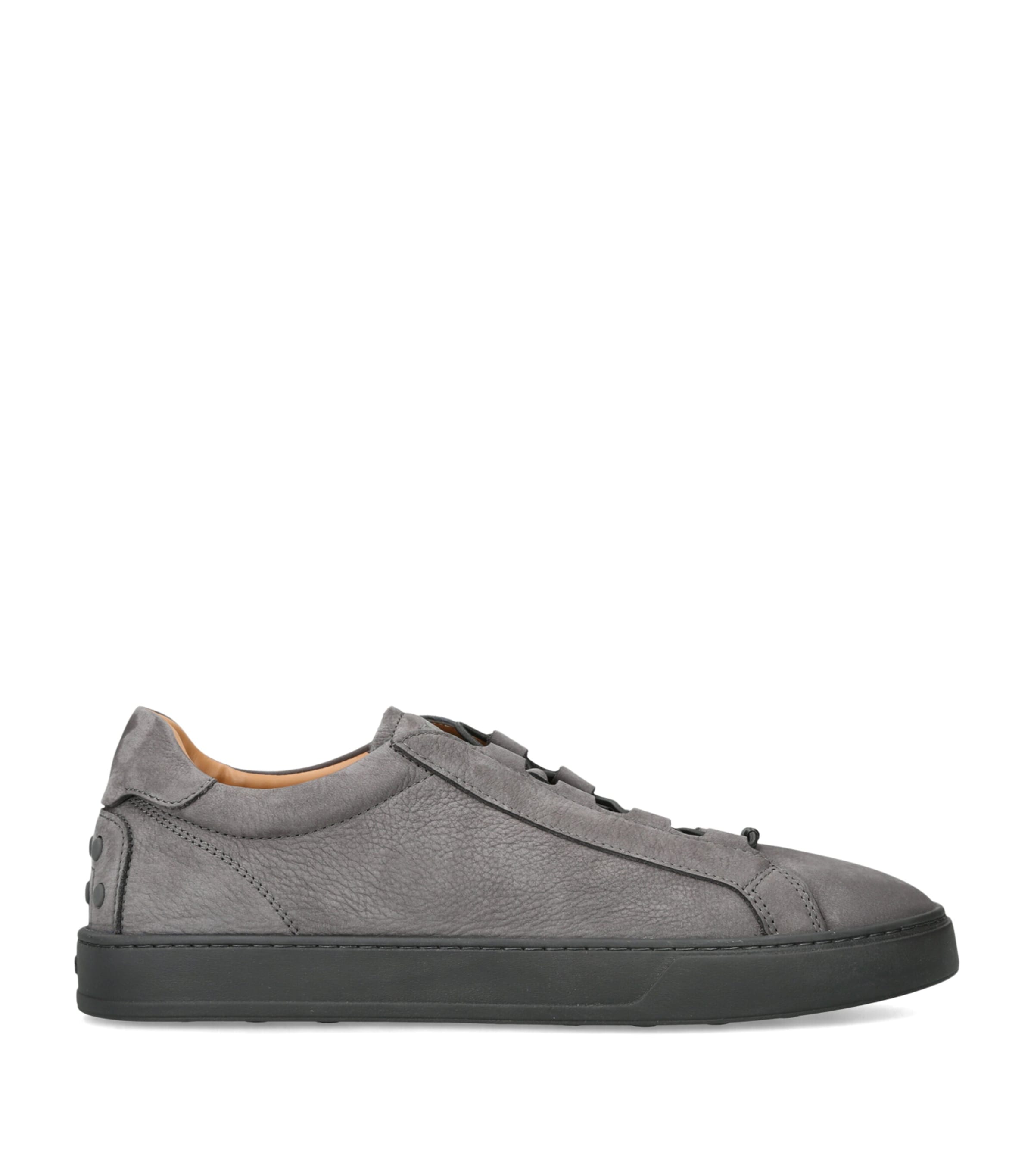 Tod's Leather Elastic Cassetta Sneakers Grey/dark Image 1
