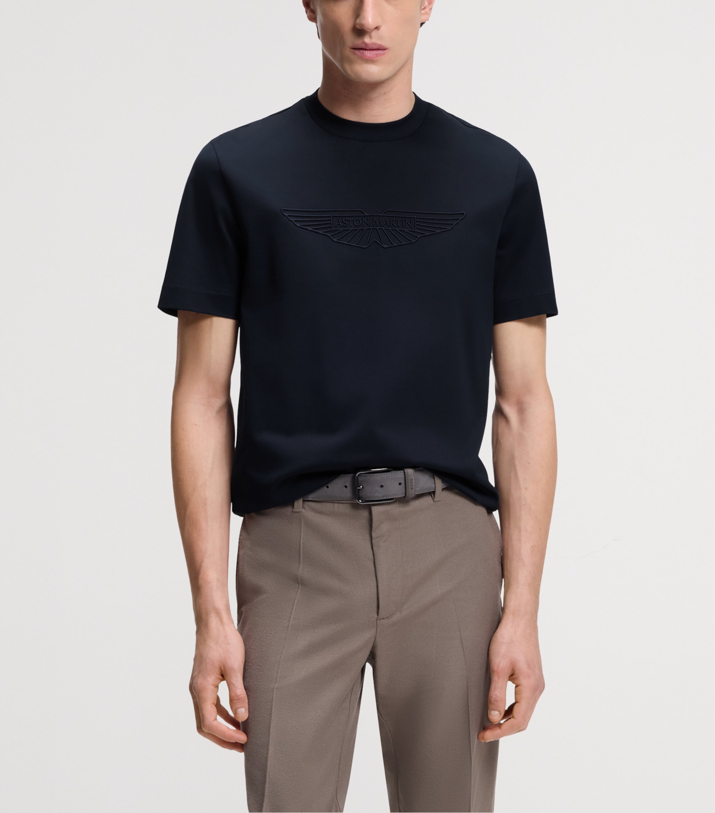 BOSS Mens x Aston Martin Embroidered T-Shirt Image 2
