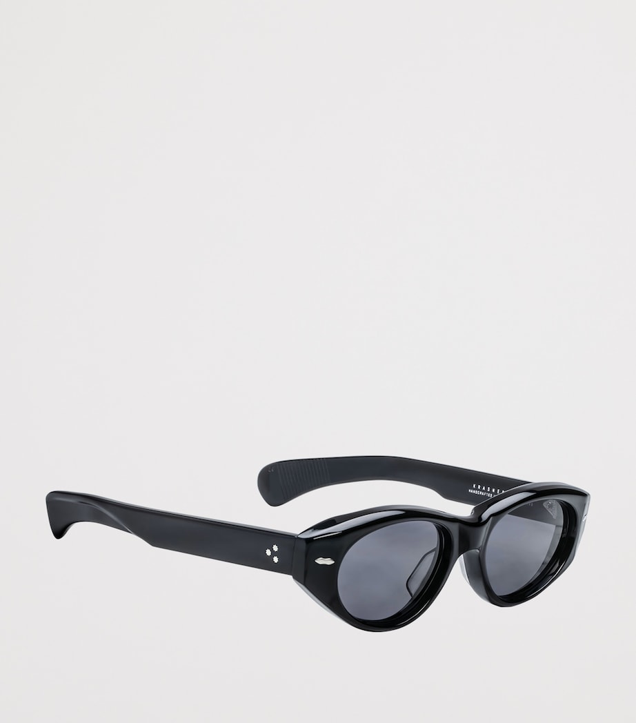 Jacques Marie Mage Krasner Oval Sunglasses Black Image 2