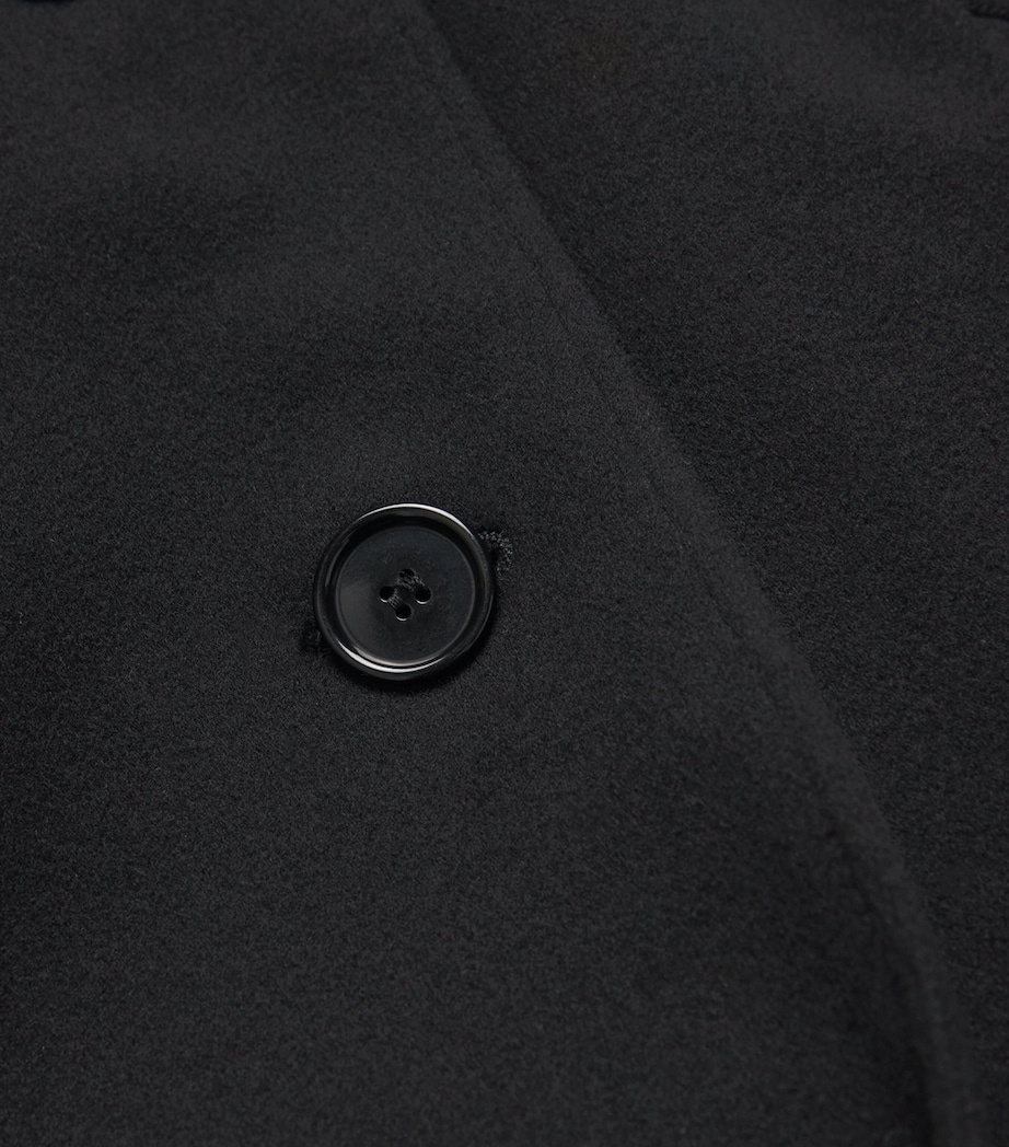 Wool-Cashmere Overcoat 100 BLACK Image 5