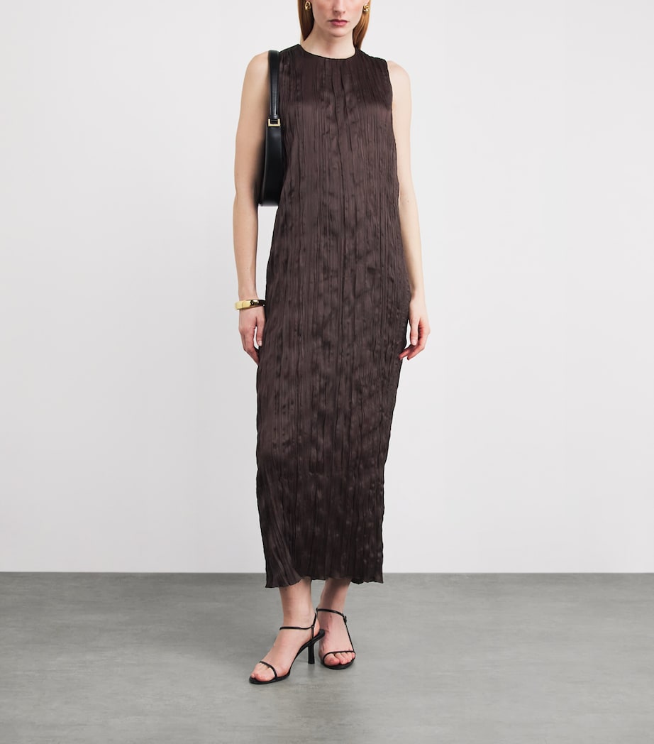 Plissé Mizu Midi Dress EARTH Image 2