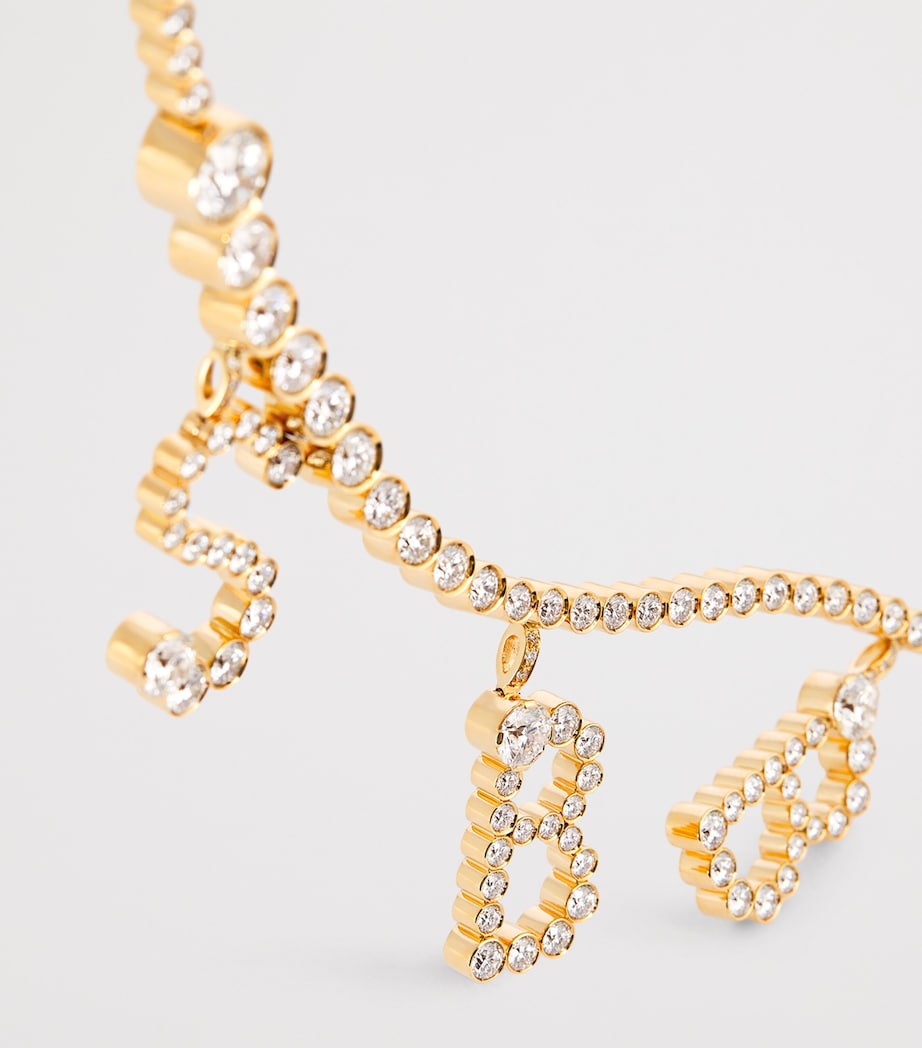 Yellow Gold and Diamond Collier de Lettre Royale Necklace YELLOW GOLD Image 4