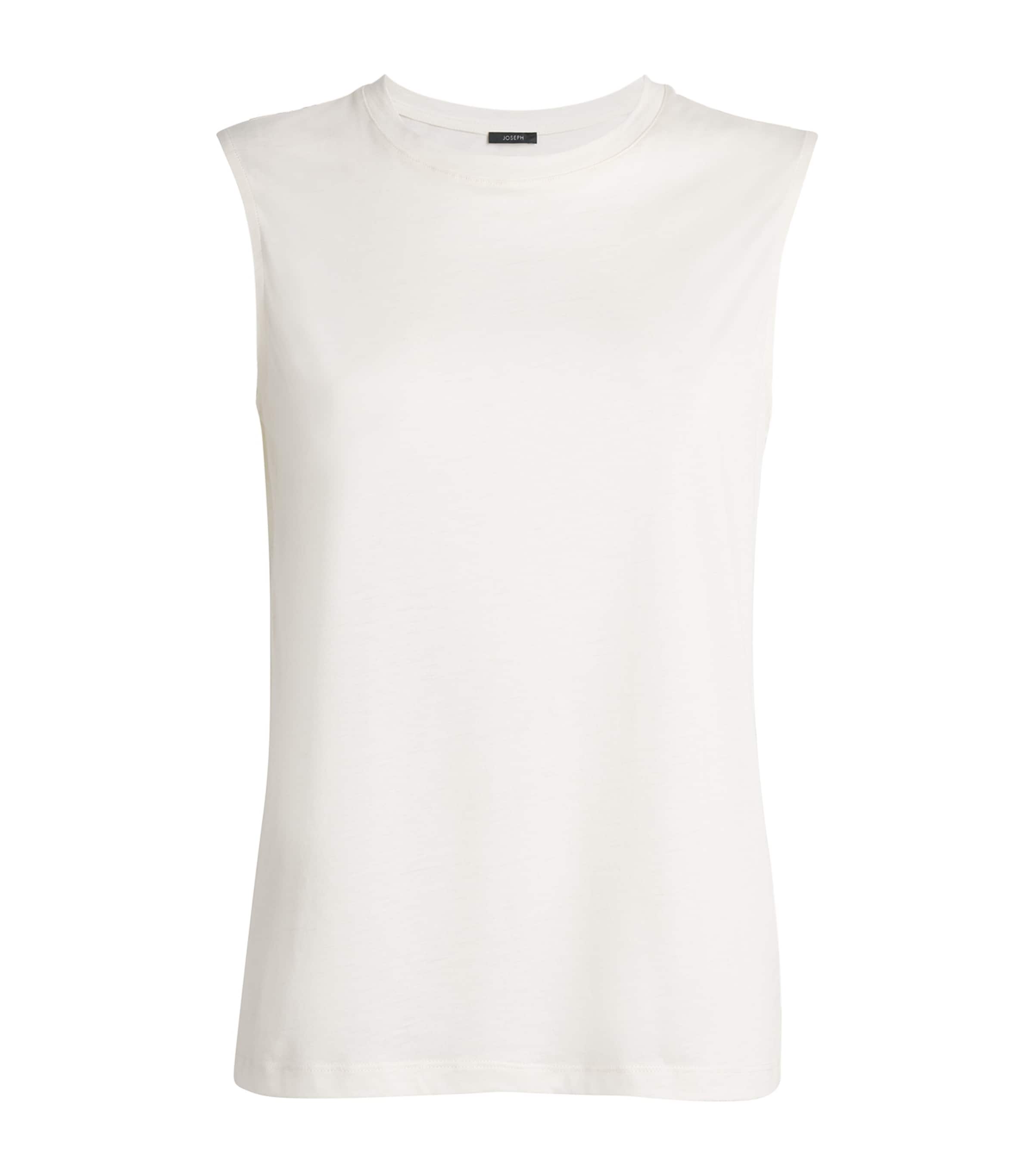 Joseph Cotton-silk Jersey Tank Top In White