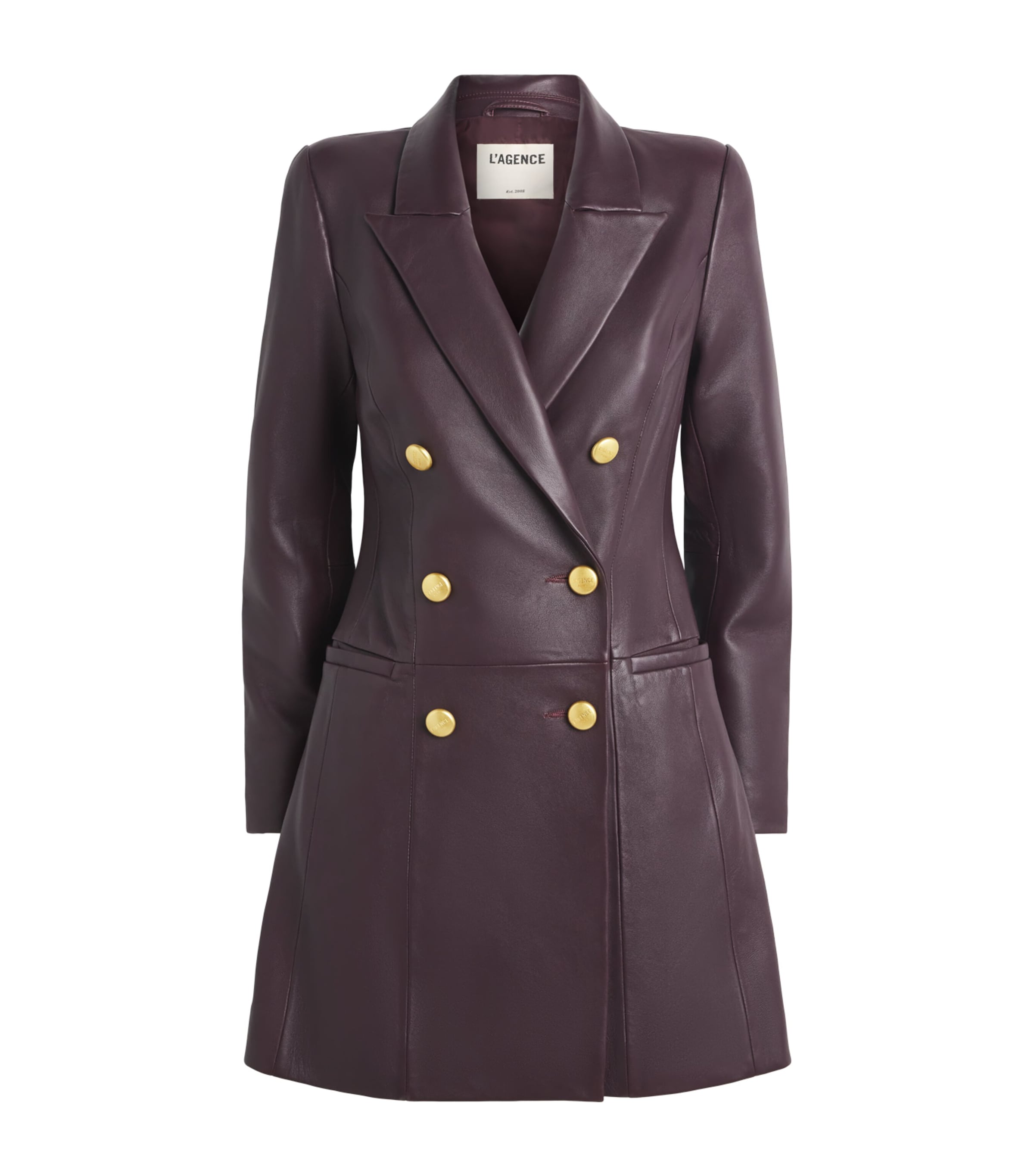 Leather Tora Mini Dress DMLB DARK MALBEC Image 1